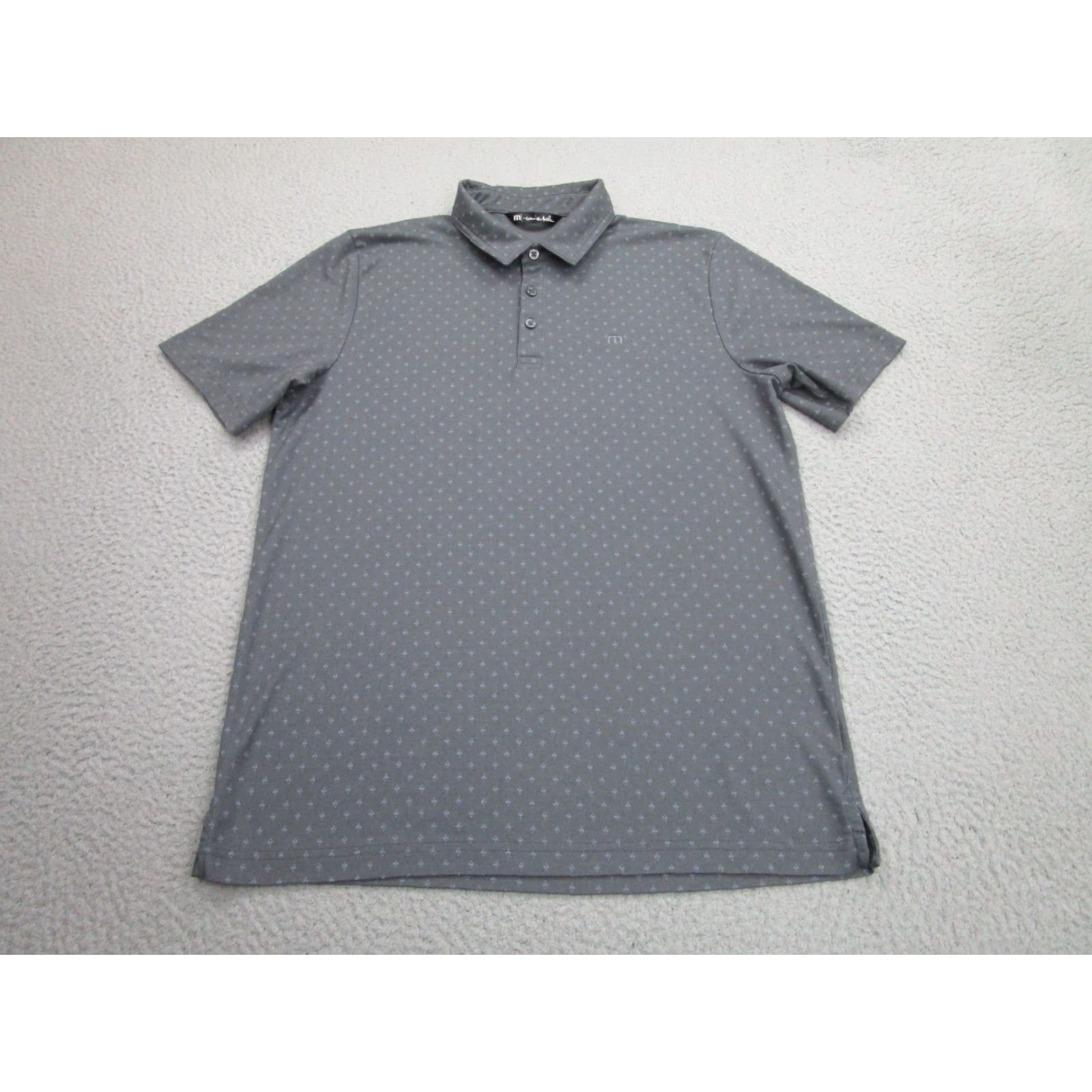 TravisMathew Travis Mathew Polo Shirt Mens M Gray Polka Dot Knit Performance Preppy Golf Shirt Mens M Gray Polka Dot Knit Performance Preppy Golf Size US M / EU 48-50 / 2 - 2 Thumbnail