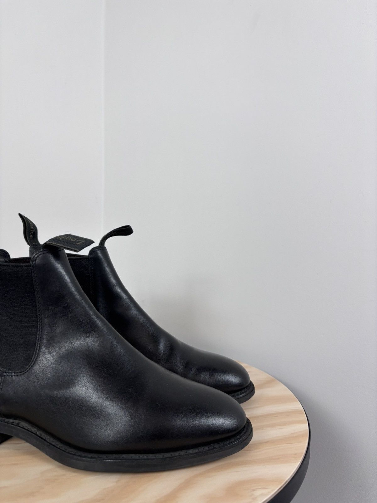 Loake Loake Chatterley Women’s Black Leather Chelsea Boots Size US 6.5 / IT 36.5 - 3 Thumbnail