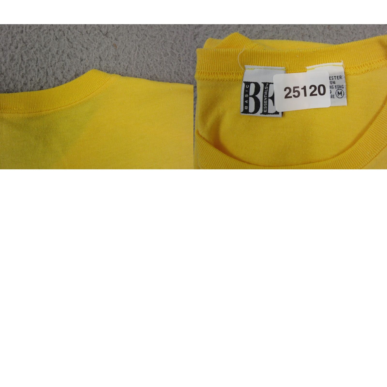 Essentials VINTAGE Basic Essentials Shirt Womens Medium Yellow 90s Single Stitch Tee Size M / US 6-8 / IT 42-44 - 9 Thumbnail