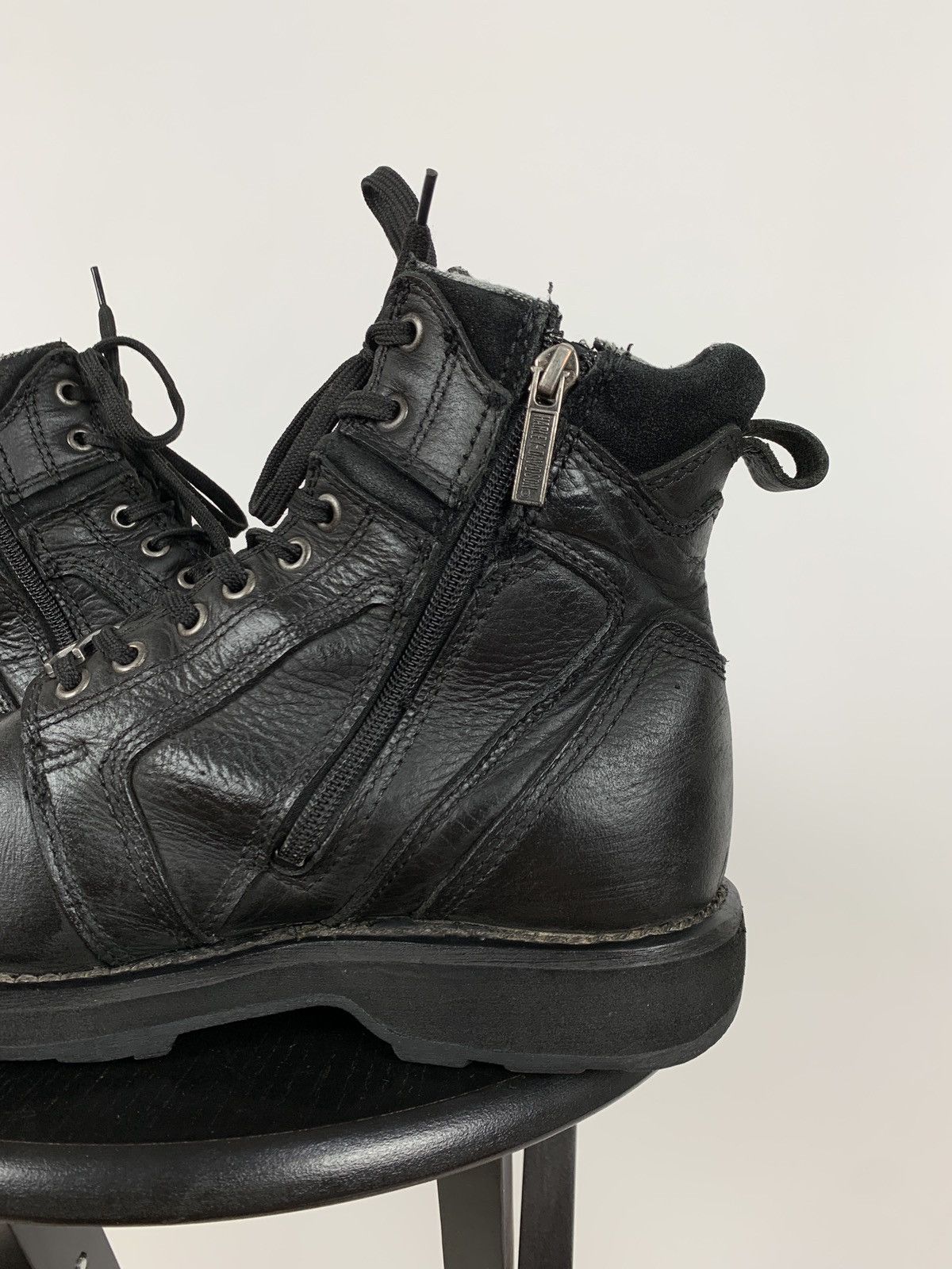 Harley Davidson Vintage Harley Davidson Black Leather Boots Size US 9 / EU 42 - 17 Thumbnail
