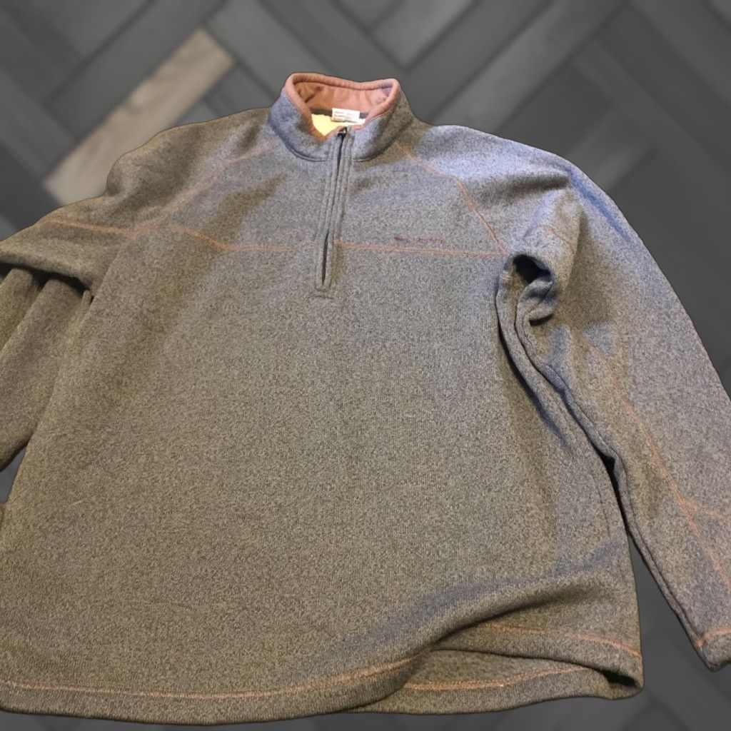 Vintage Columbia Jumper Mens XL Gray Polyester Sherpa Fleece 1/4 Zip Adults Size US XL / EU 56 / 4 - 1 Thumbnail