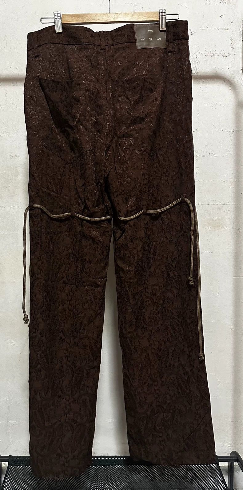 Song For The Mute Song For The Mute brown cashew jacquard long pants Size US 32 / EU 48 - 2 Thumbnail