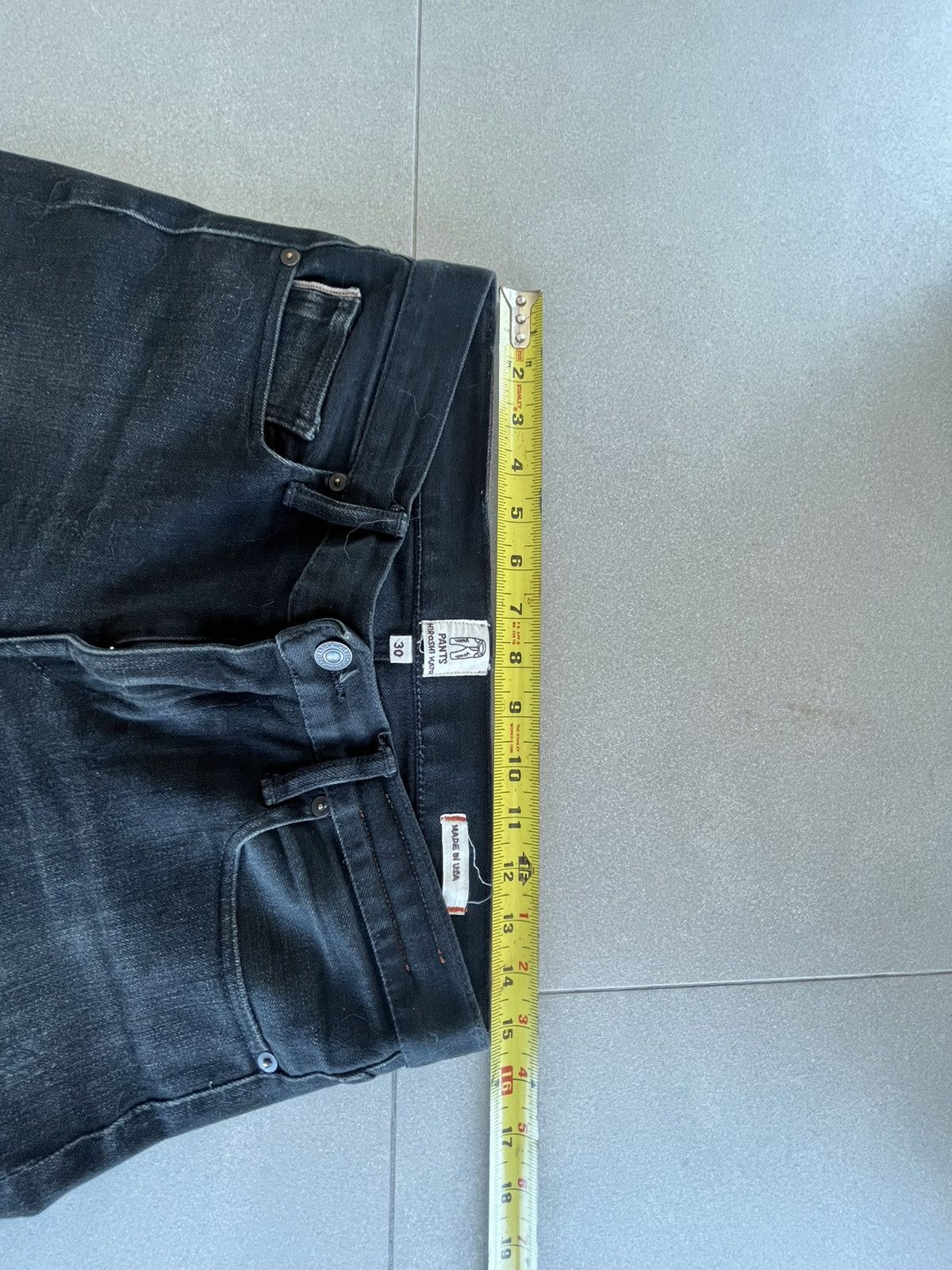 Hiroshi Kato Hiroshi Karo The Pen Slim Selvedge Black Denim Jeans Size US 30 / EU 46 - 7 Thumbnail