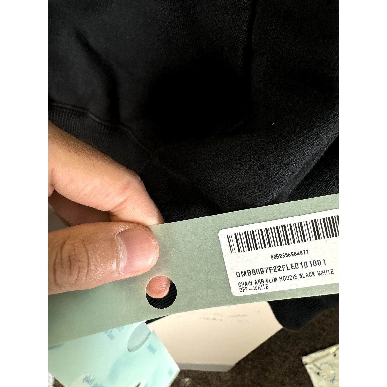 Off-White o1rshd1 Chain Arrow Slim Hoodie in Black White Size US XL / EU 56 / 4 - 14 Thumbnail