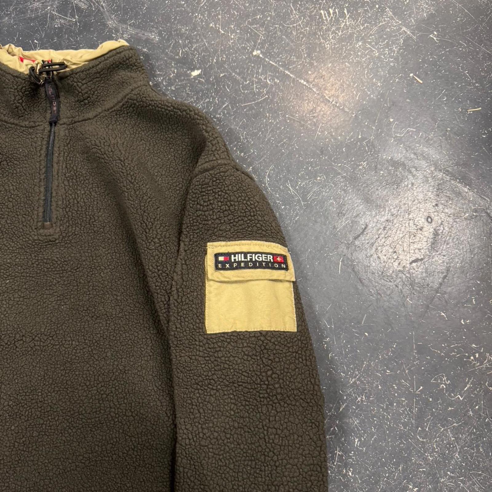 Tommy Hilfiger Vintage Tommy Brown Fleece Size US L / EU 52-54 / 3 - 2 Thumbnail