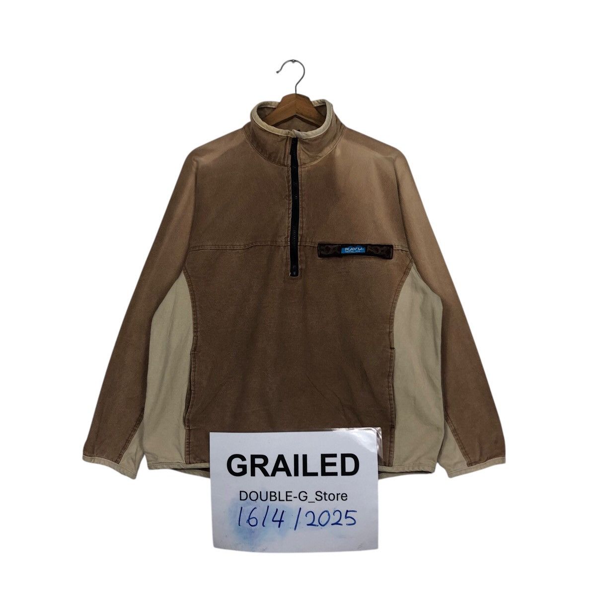 Japanese Brand 📌Vintage Half Zipper Jacket Kavu Duck Canvas Detroit Size US M / EU 48-50 / 2 - 1 Thumbnail