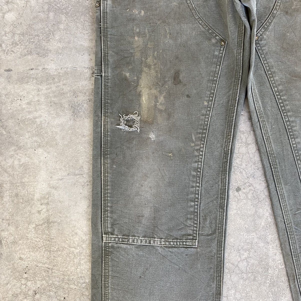 Carhartt VTG Carhartt Double Knee Faded Dirty Carpenter Pants Size US 31 - 7 Thumbnail