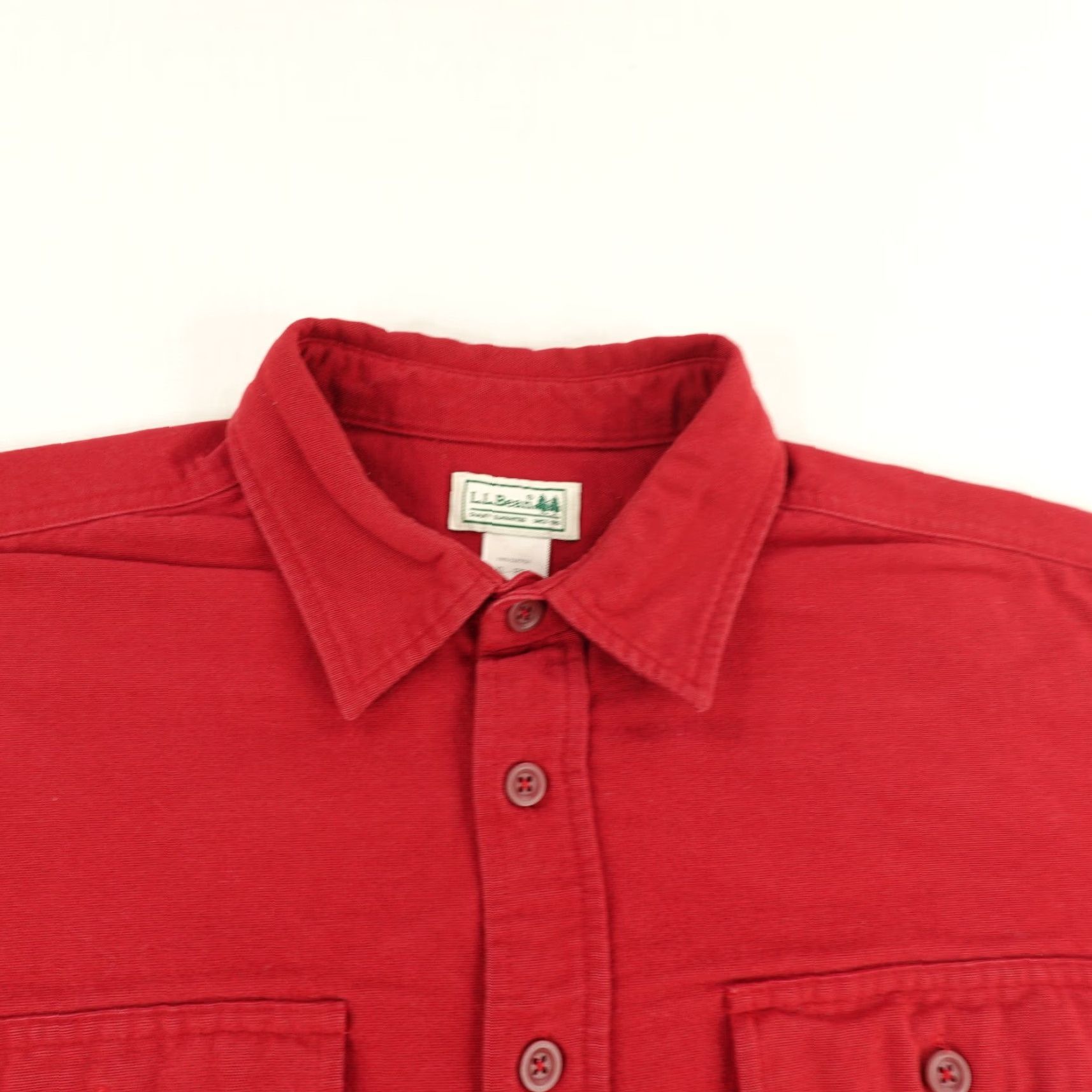 Vintage Vintage LL Bean Men's Flannel Shirt XL Red Casual Workwear Outdoor 90s Button Up Size US XL / EU 56 / 4 - 2 Thumbnail