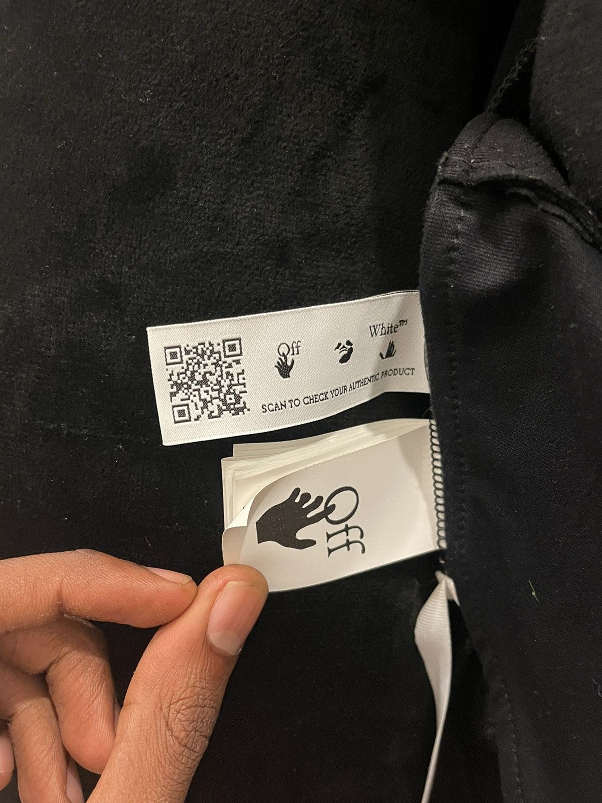 Off-White Off‑White Logo Black Track Zip‑Up Jacket S Size US S / EU 44-46 / 1 - 5 Thumbnail