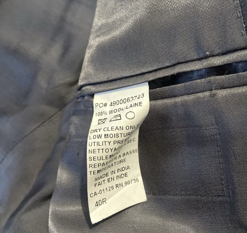 Ralph Lauren Black Label Ralph Lauren Black Label Wool 2 Pc Blue Men’s W34 L31 Size 40R - 12 Thumbnail