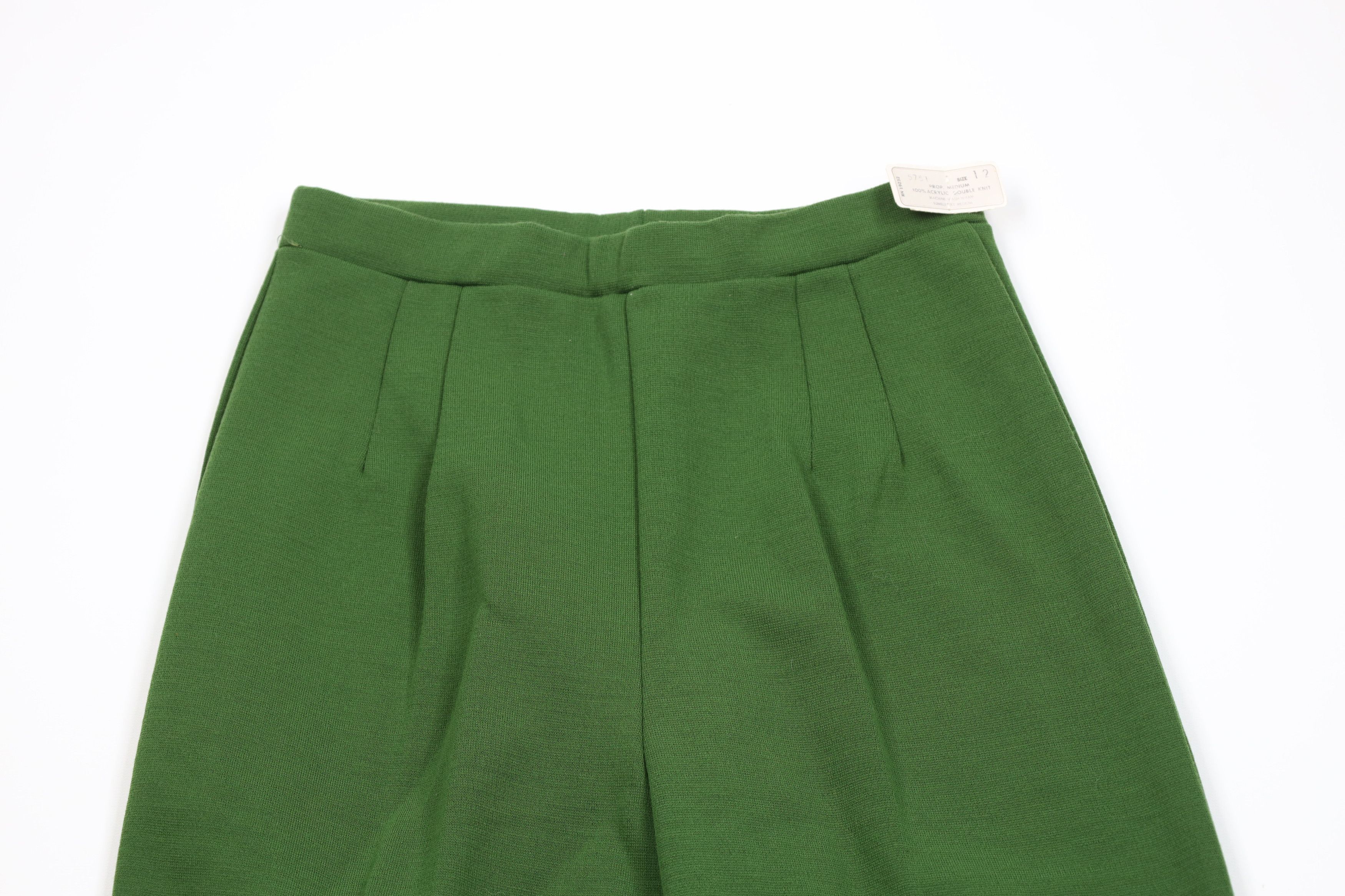 Vintage Deadstock Vintage 60s 70s Streetwear Knit Wide Leg Pants USA Size 34" / US 12 / IT 48 - 2 Thumbnail