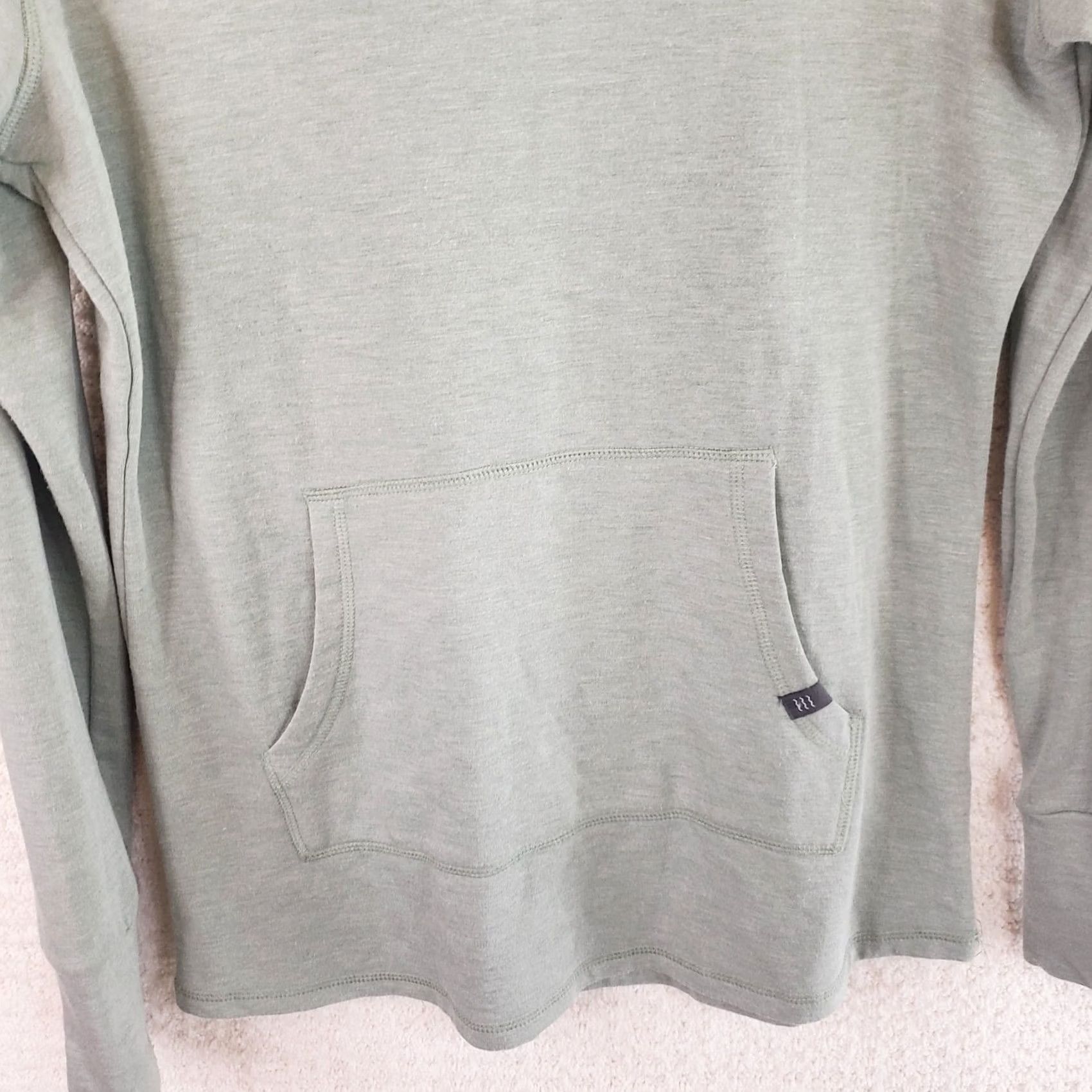 Vintage Free Fly Hoodie Men's S Green Pullover Lightweight Bamboo Fishing All Seasons Breathable Thumb Hole Sports Outdoor Casual Workwear Jacket Shirt Size US S / EU 44-46 / 1 - 3 Thumbnail
