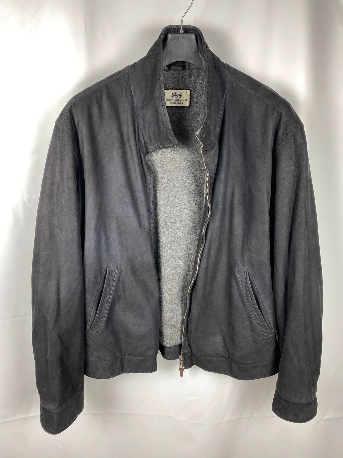 Other Eddy Monetti Genuine Leather Jacket Cashmere Lining size 54 Size US XL / EU 56 / 4 - 1 Thumbnail