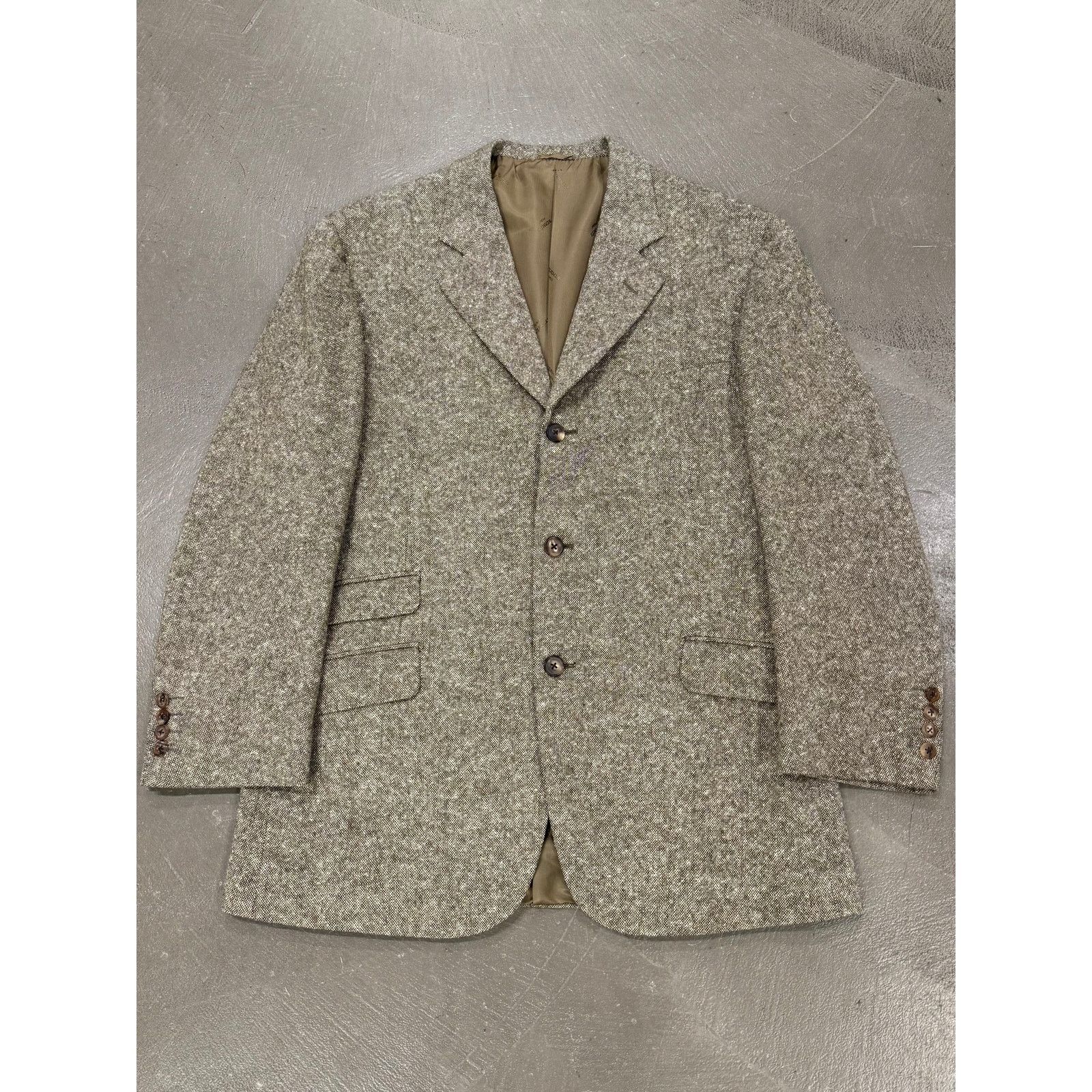 Hermes 1990s Hermes wool tweed suit set Size 50L - 2 Thumbnail