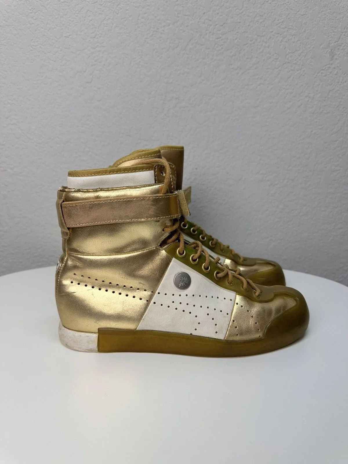 Puma Vintage Puma Japan High Shoes Leather Boots Design Mihara Size US 7 / EU 40 - 1 Thumbnail