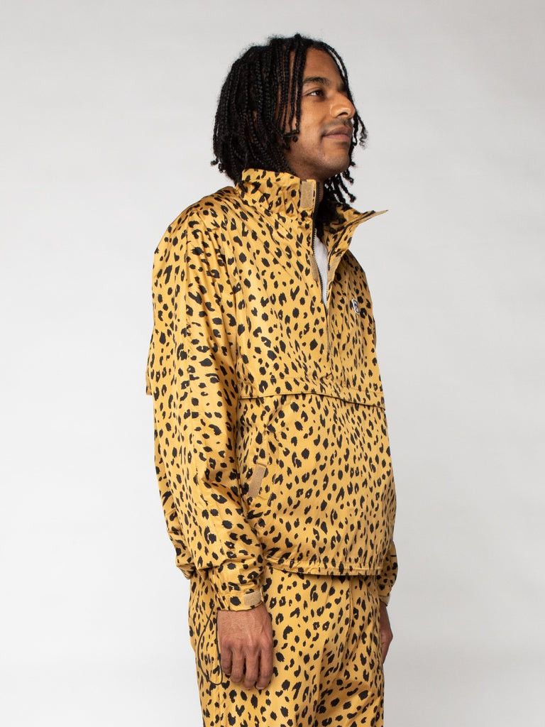 Noah Noah Cheetah Leopard Running Jacket Small | Grailed