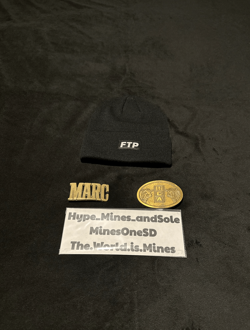 Fuck The Population × Thrasher NEW FTP x Thrasher Logo Beanie - Black Size ONE SIZE - 3 Thumbnail