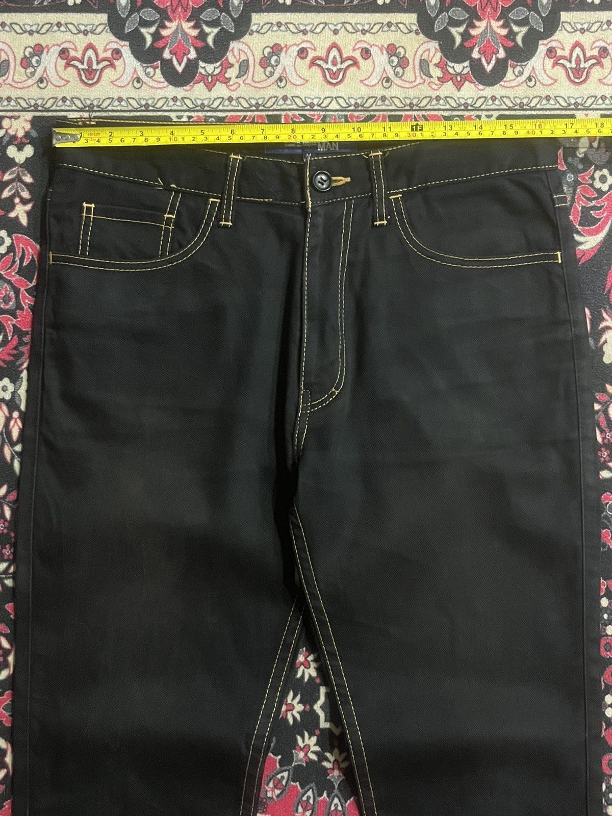 Junya Watanabe Junya Watanabe Comme des Garcons Black Slim Straight Jeans Size US 32 / EU 48 - 10 Thumbnail
