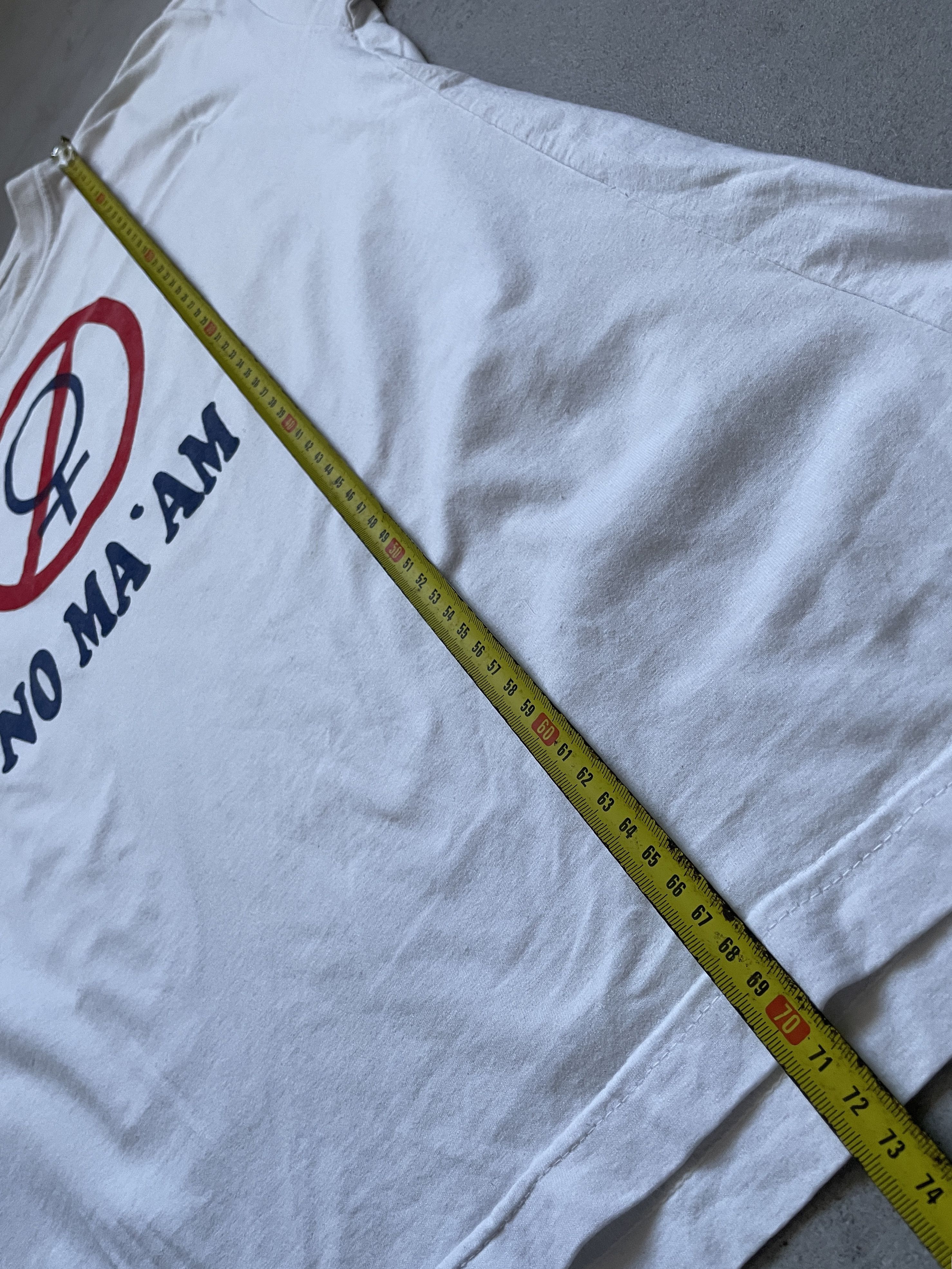 Vintage VINTAGE 90S AL BUNDY NO MA'AM WHITE TEE Size US L / EU 52-54 / 3 - 7 Thumbnail