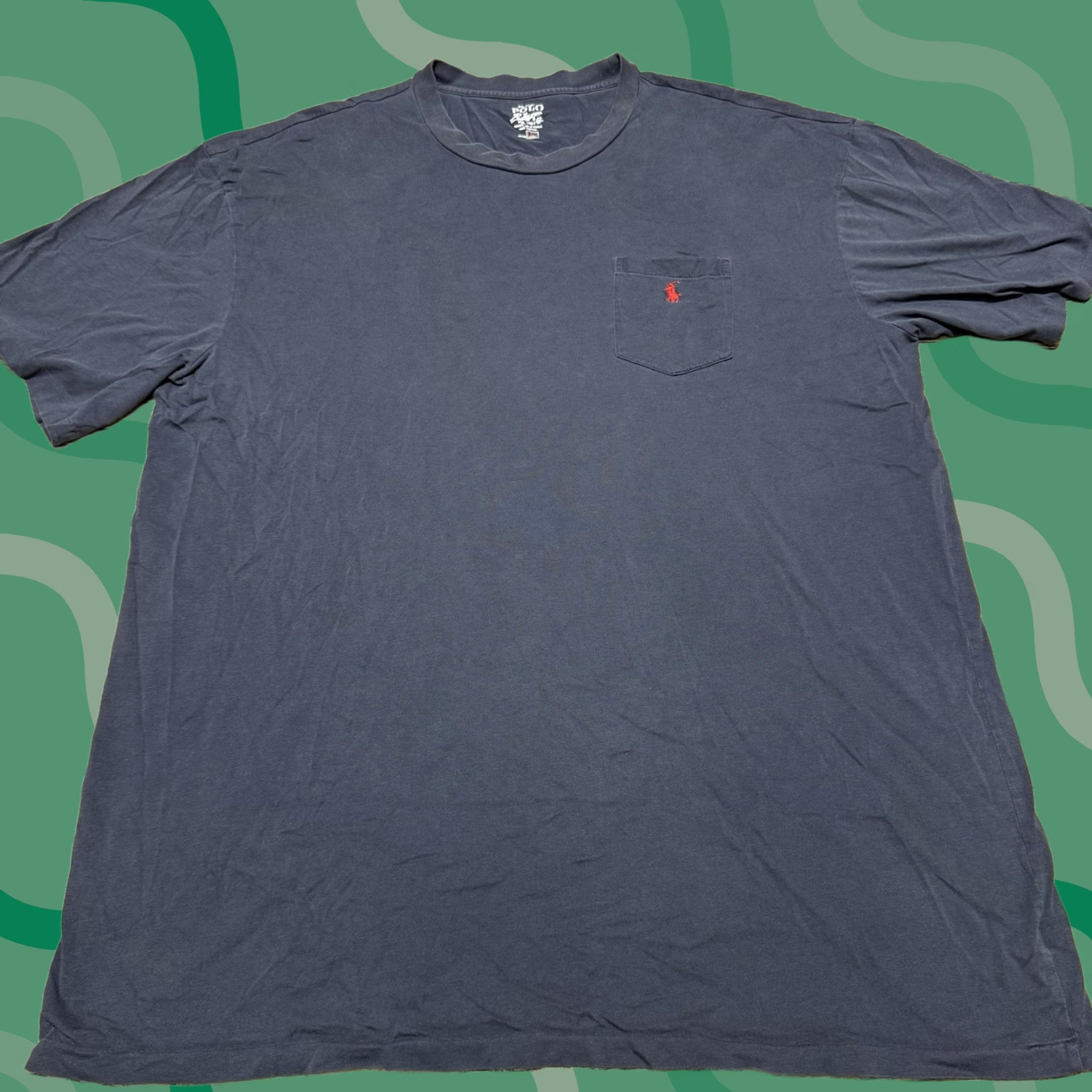 Ralph Lauren 日本アメリカ国旗ポロシャツ　ビッグポニー　2XL POLO RALPH LAUREN ポロ・ラルフローレン ビッグポニー 星条旗パッチ
