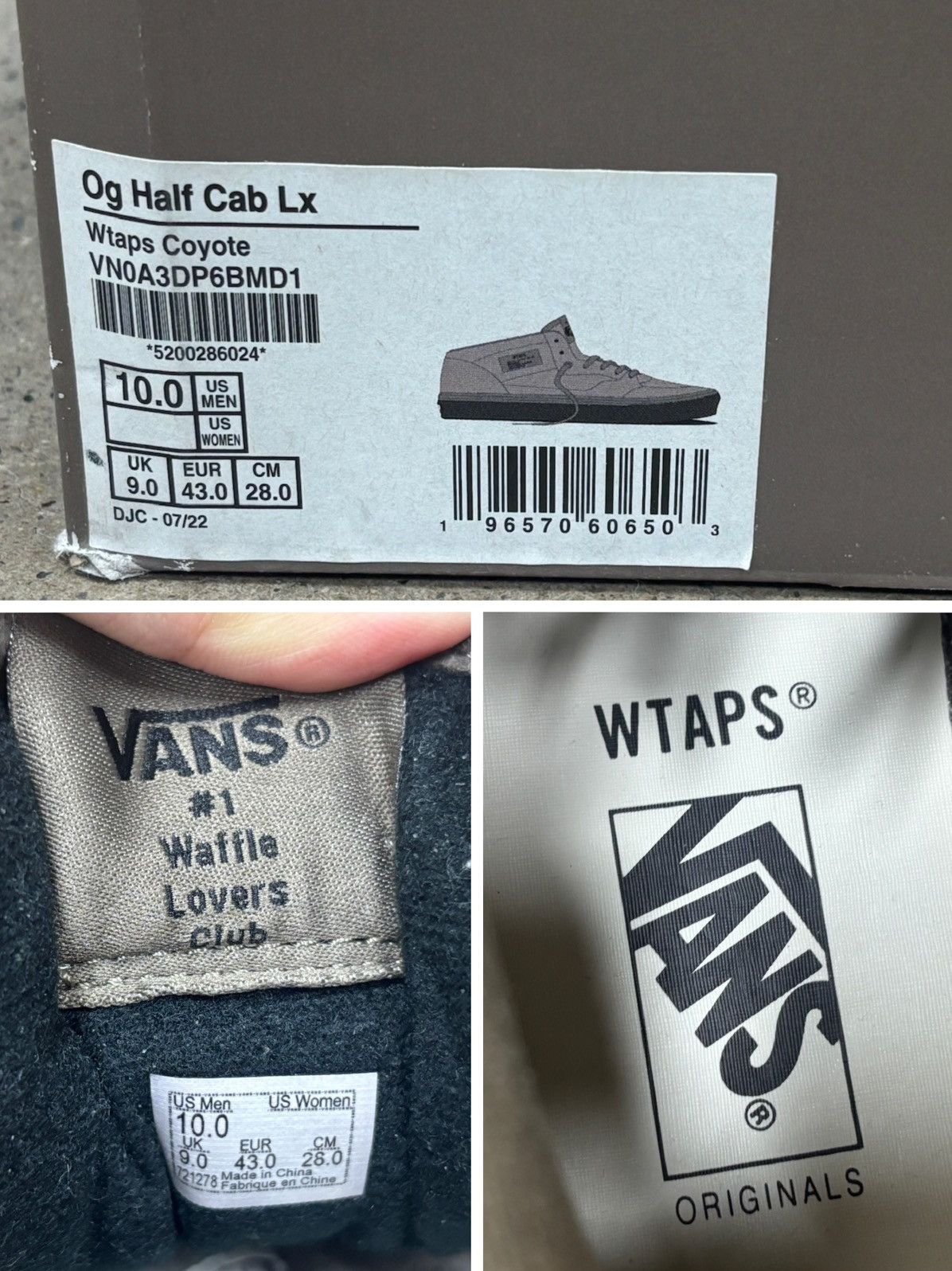 Vans × Wtaps Wtaps x Vans Vault Og Half Cab Lx Coyote Size US 10 / EU 43 - 8 Thumbnail