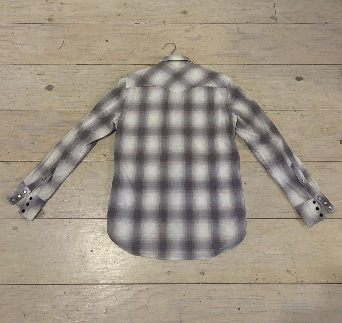 Number (N)ine AW07 Ombre Check Western Shirt Size US S / EU 44-46 / 1 - 2 Thumbnail