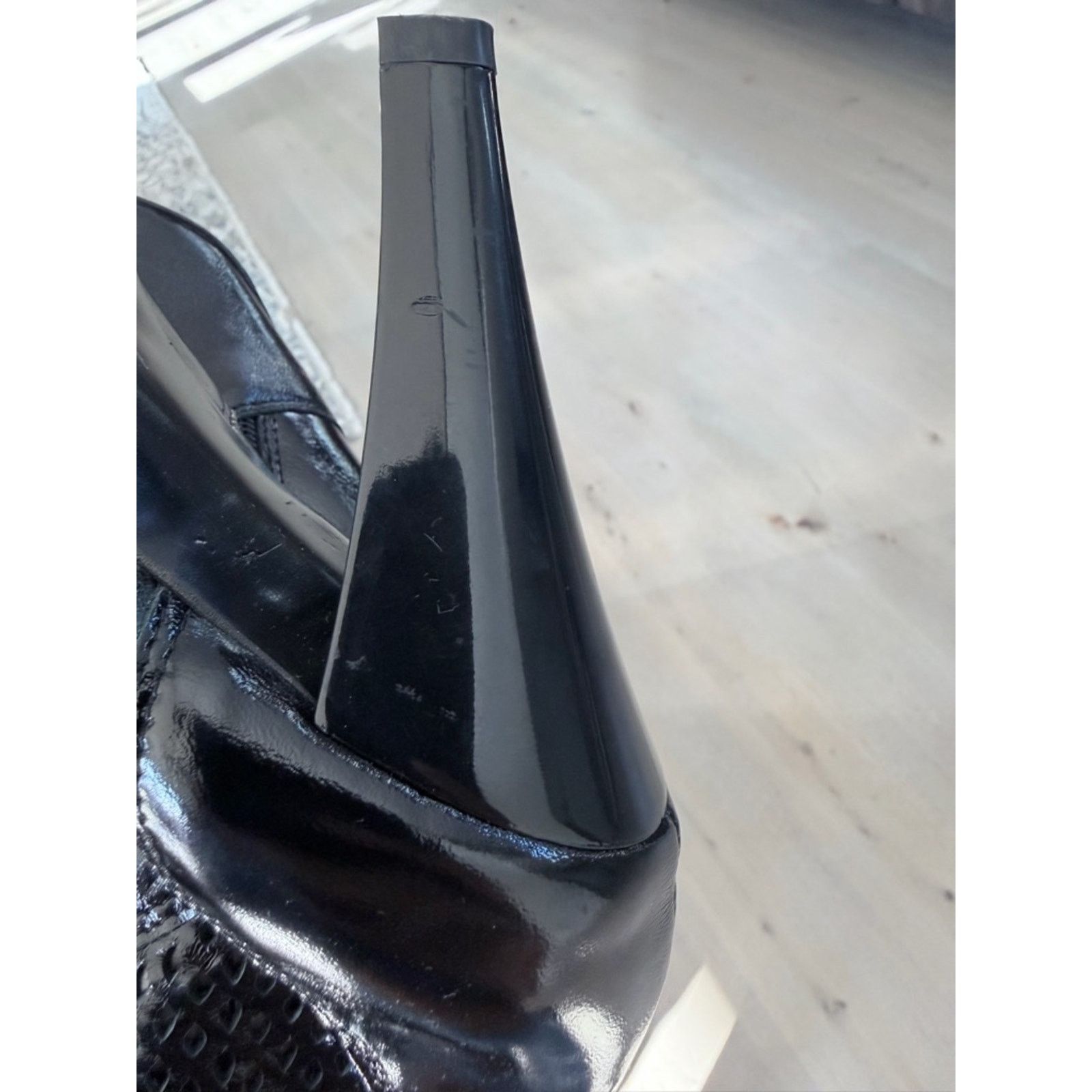 Other Black Mid-Calf Pointed Mesh Toe Heel Boots size 7 heel 4 in Size US 7 / IT 37 - 3 Thumbnail