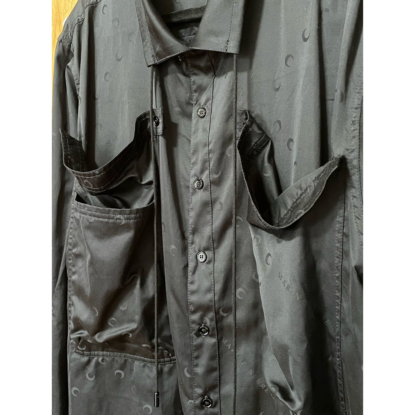 Marine Serre SS20 Marine Serre Oversized Patch Pocket Button Down Shirt L Size US L / EU 52-54 / 3 - 4 Thumbnail