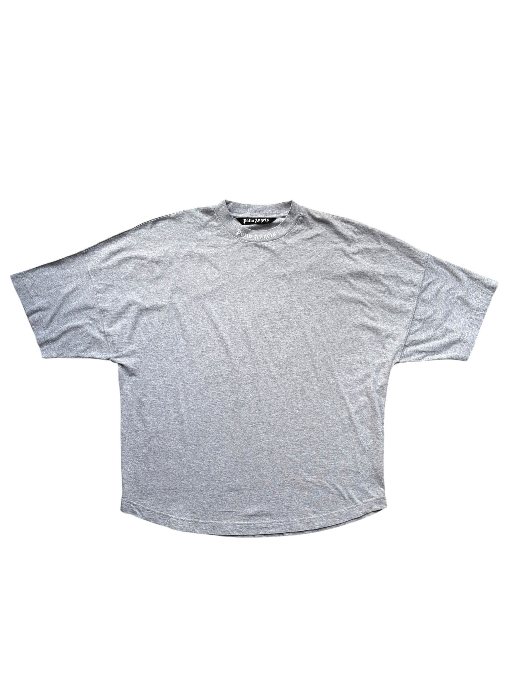 Palm Angels Palm Angels Grey & White Logo T-Shirt Size US XXL / EU 58 / 5 - 2 Thumbnail