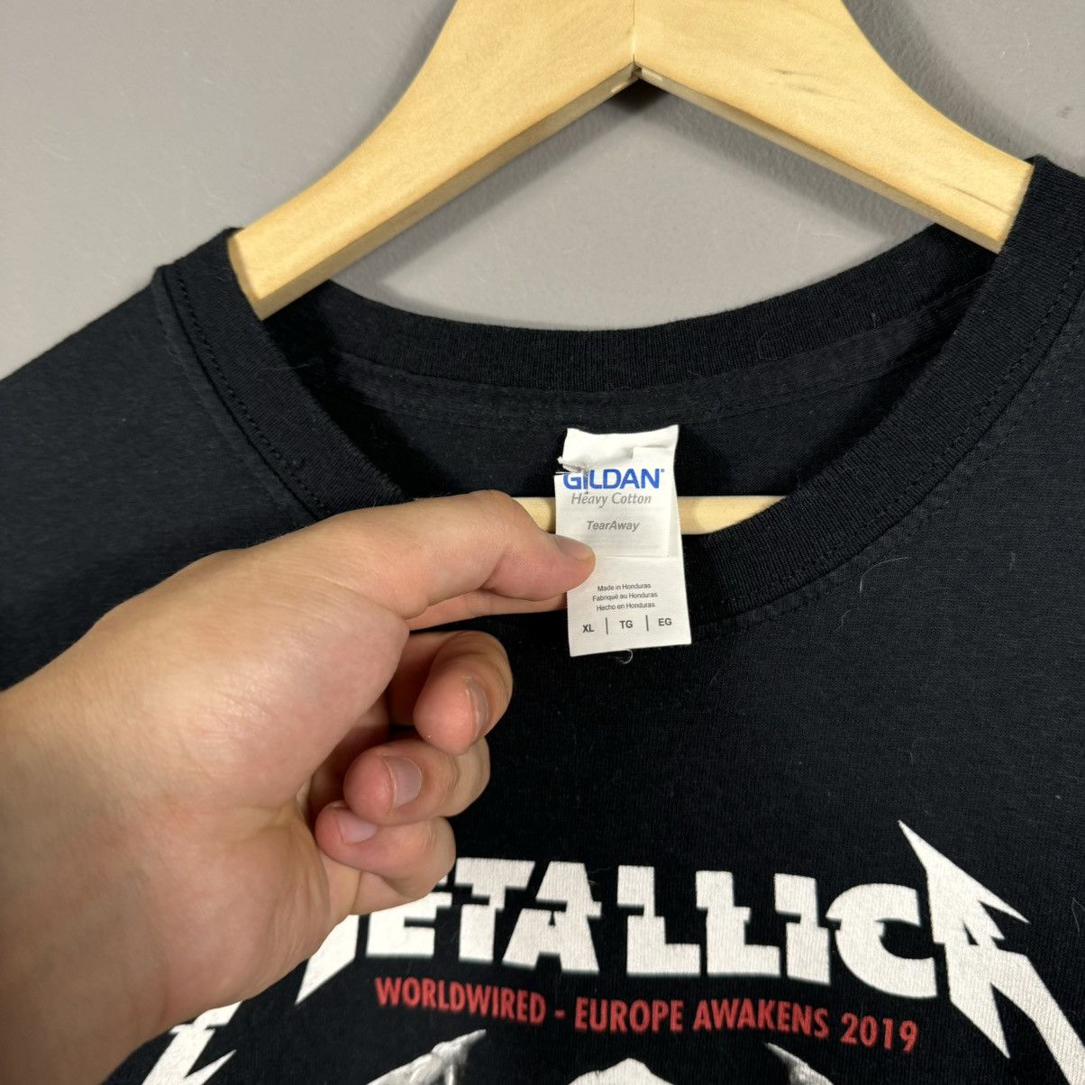 Band Tees × Metallica Metallica Rare 2019 Europe Tour T-shirt Size US XL / EU 56 / 4 - 3 Thumbnail