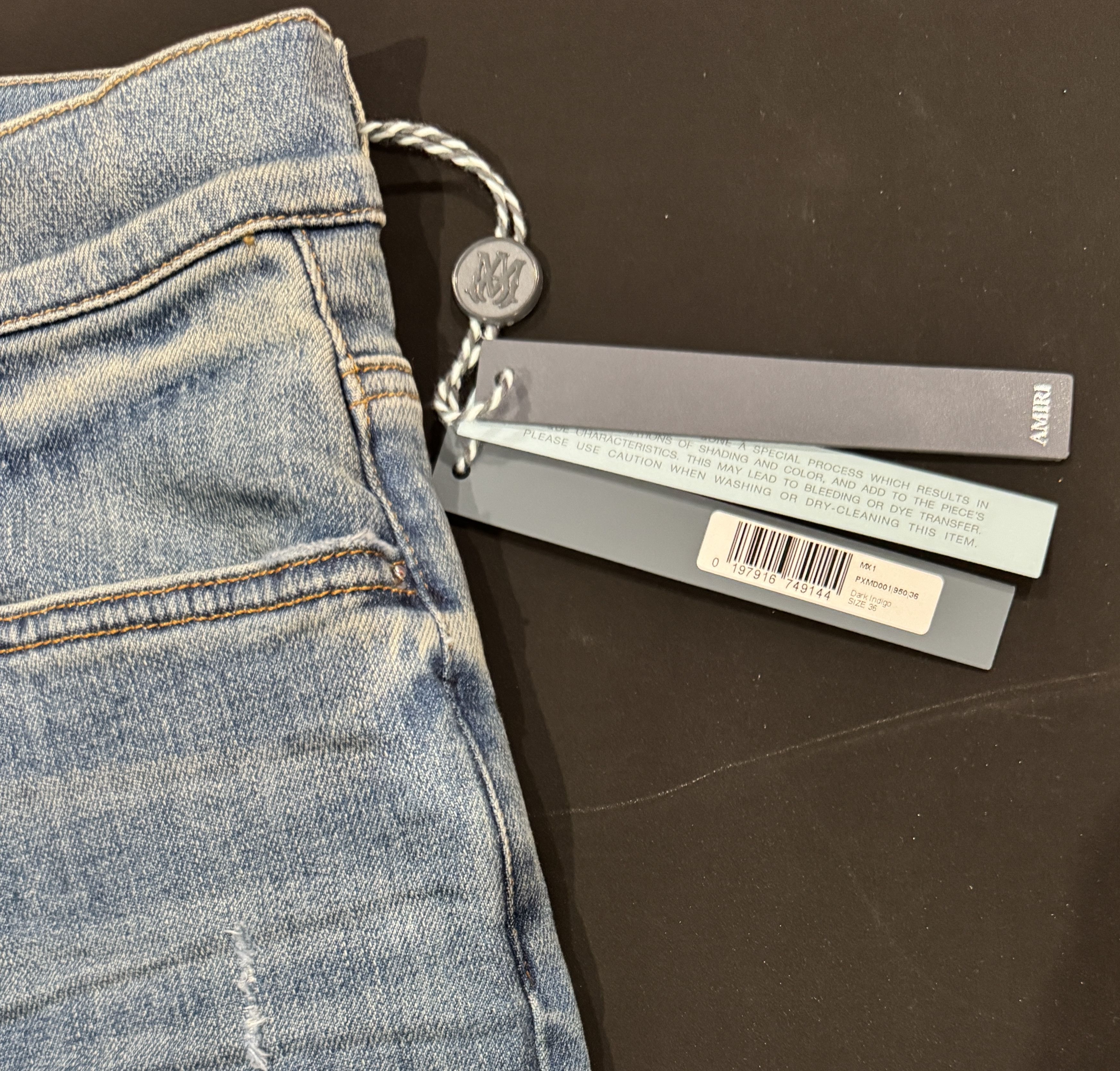 Amiri AMIRI MX1 DARK INDIGO SIZE 36 Size US 36 / EU 52 - 5 Thumbnail