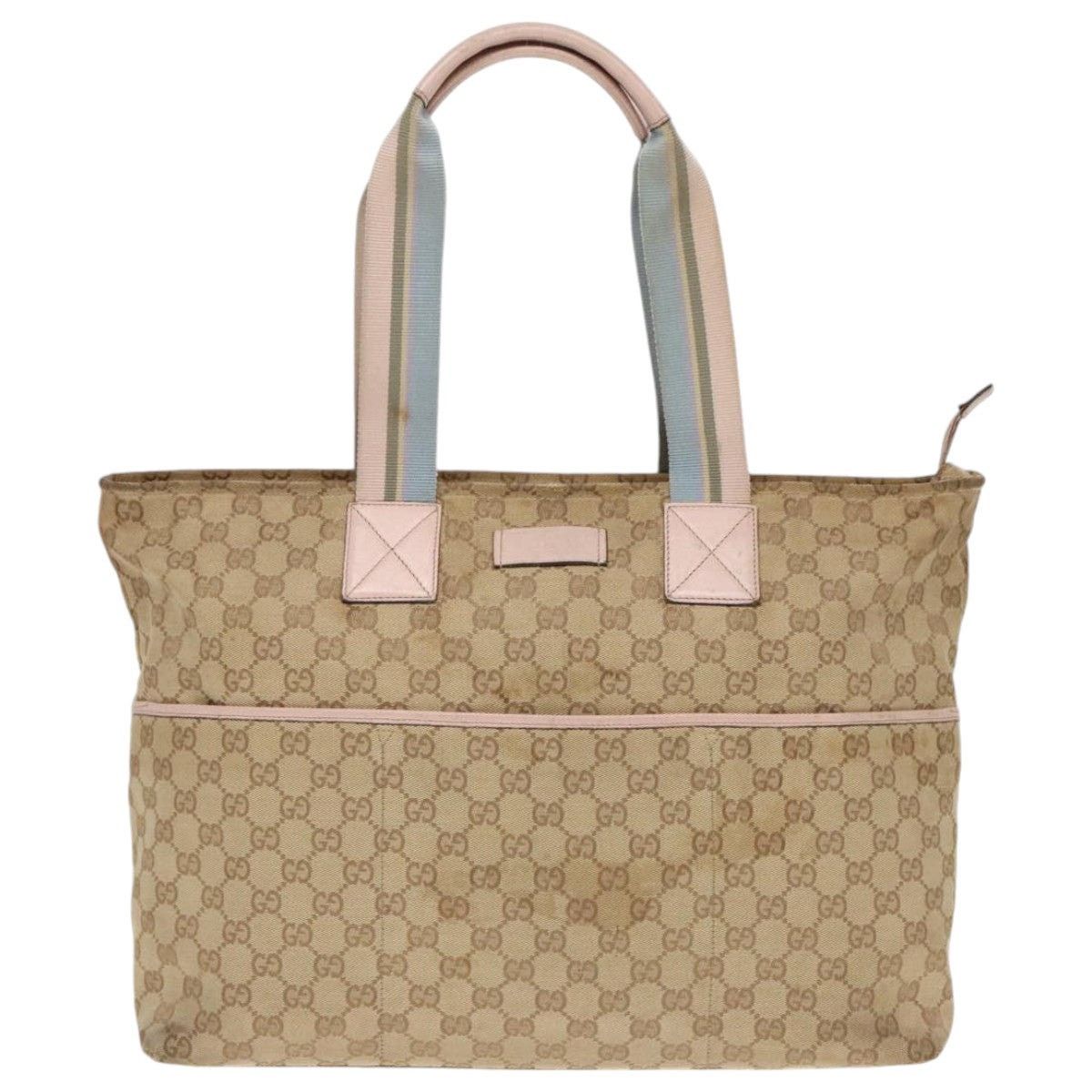 Gucci GUCCI GG Canvas Tote Bag Beige Size ONE SIZE - 2 Thumbnail