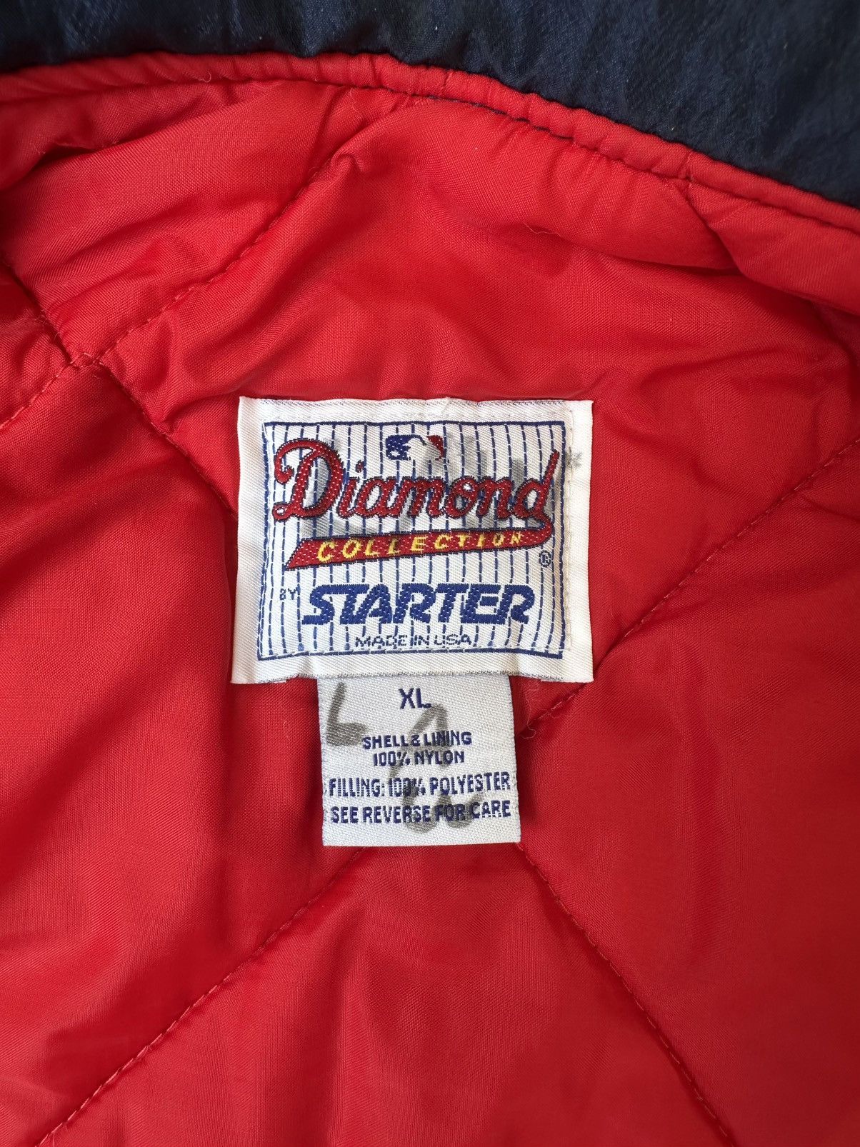 Starter VINTAGE Cleveland Indians Men’s Jacket XL Blue Starter 90s Size US XL / EU 56 / 4 - 4 Thumbnail