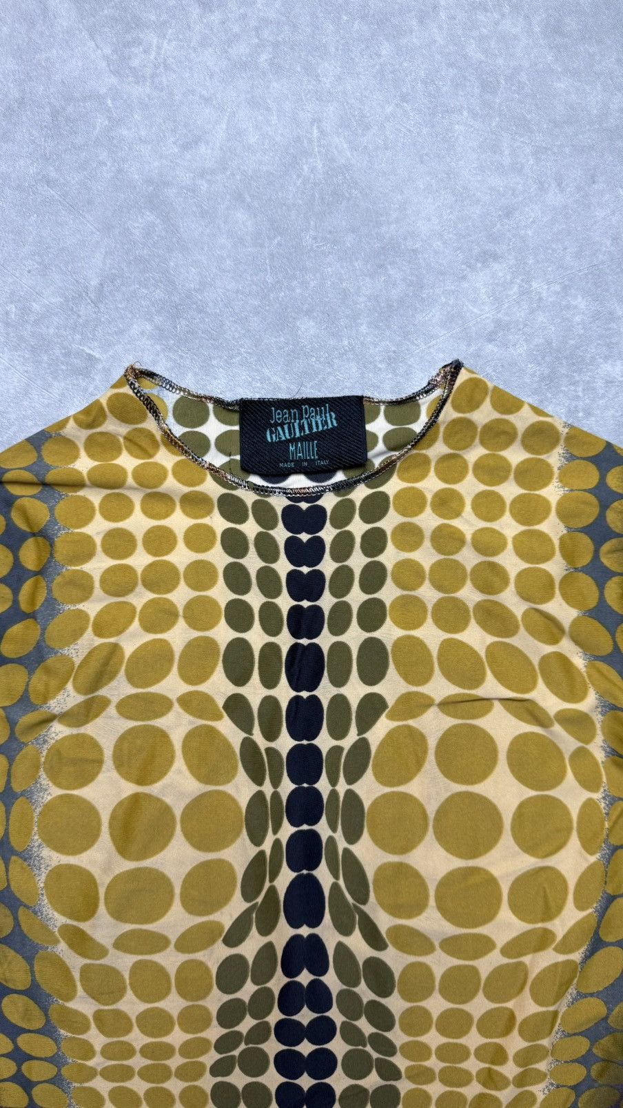 Jean Paul Gaultier × Vintage Vintage 1995 Jean Paul Gaultier Cyber Dot Mesh Top Size M / US 6-8 / IT 42-44 - 4 Thumbnail