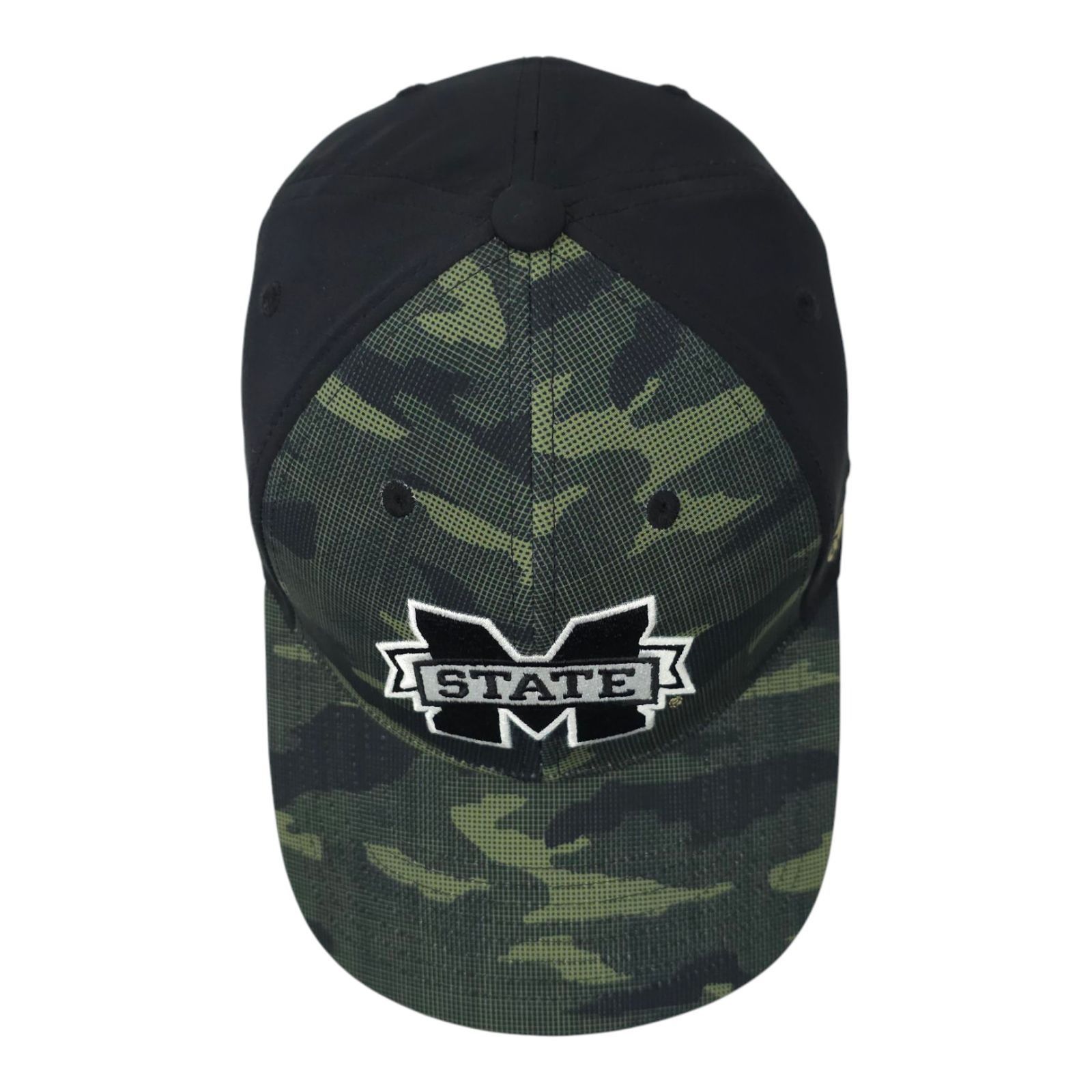 Adidas MS State Bulldogs A-Flex S/M Camo Front Cap Trucker Logo Size ONE SIZE - 6 Thumbnail