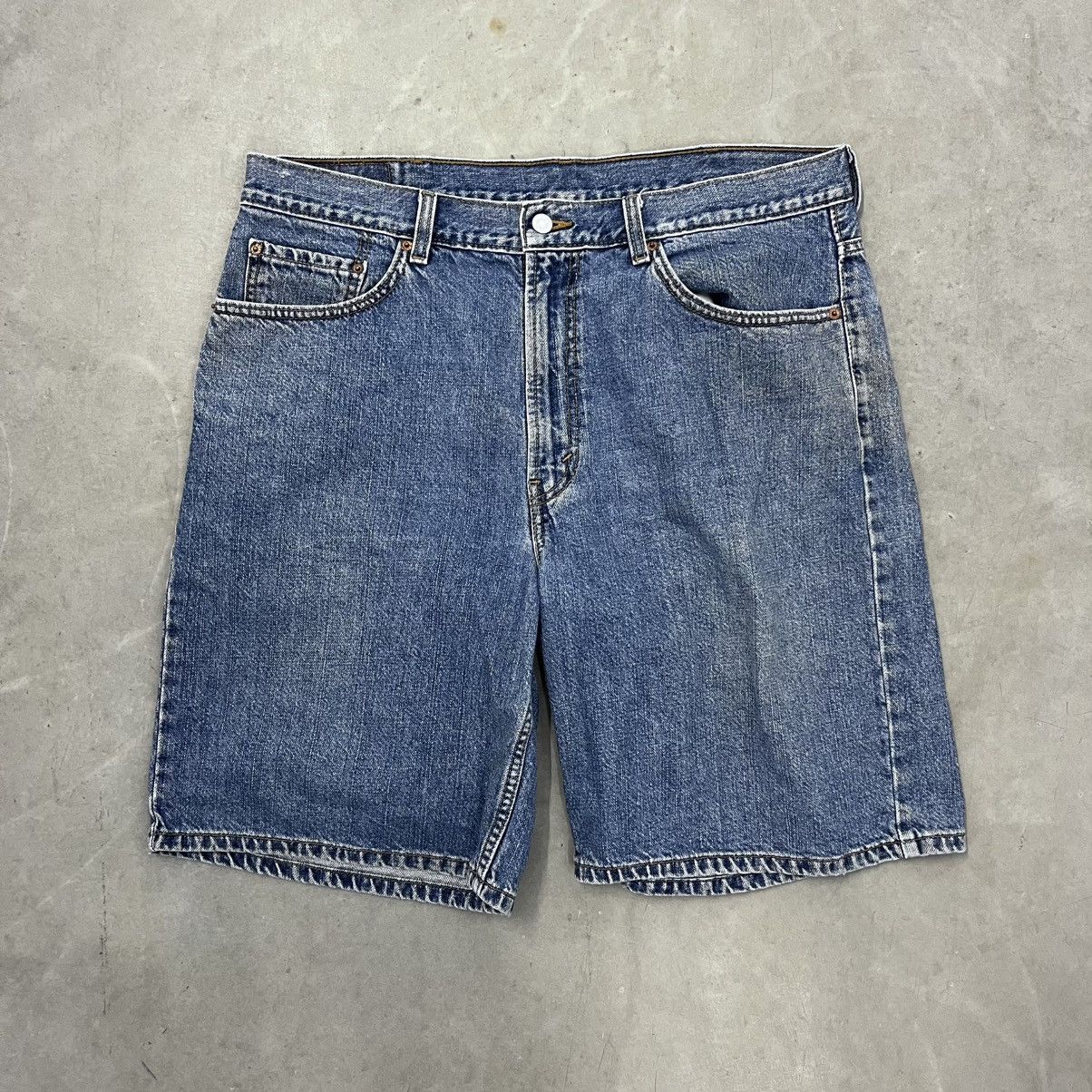 Levi's × Vintage Vintage Y2K Baggy Levi's 550 Relaxed fit 38" Jorts Jeans Size US 38 / EU 54 - 2 Thumbnail