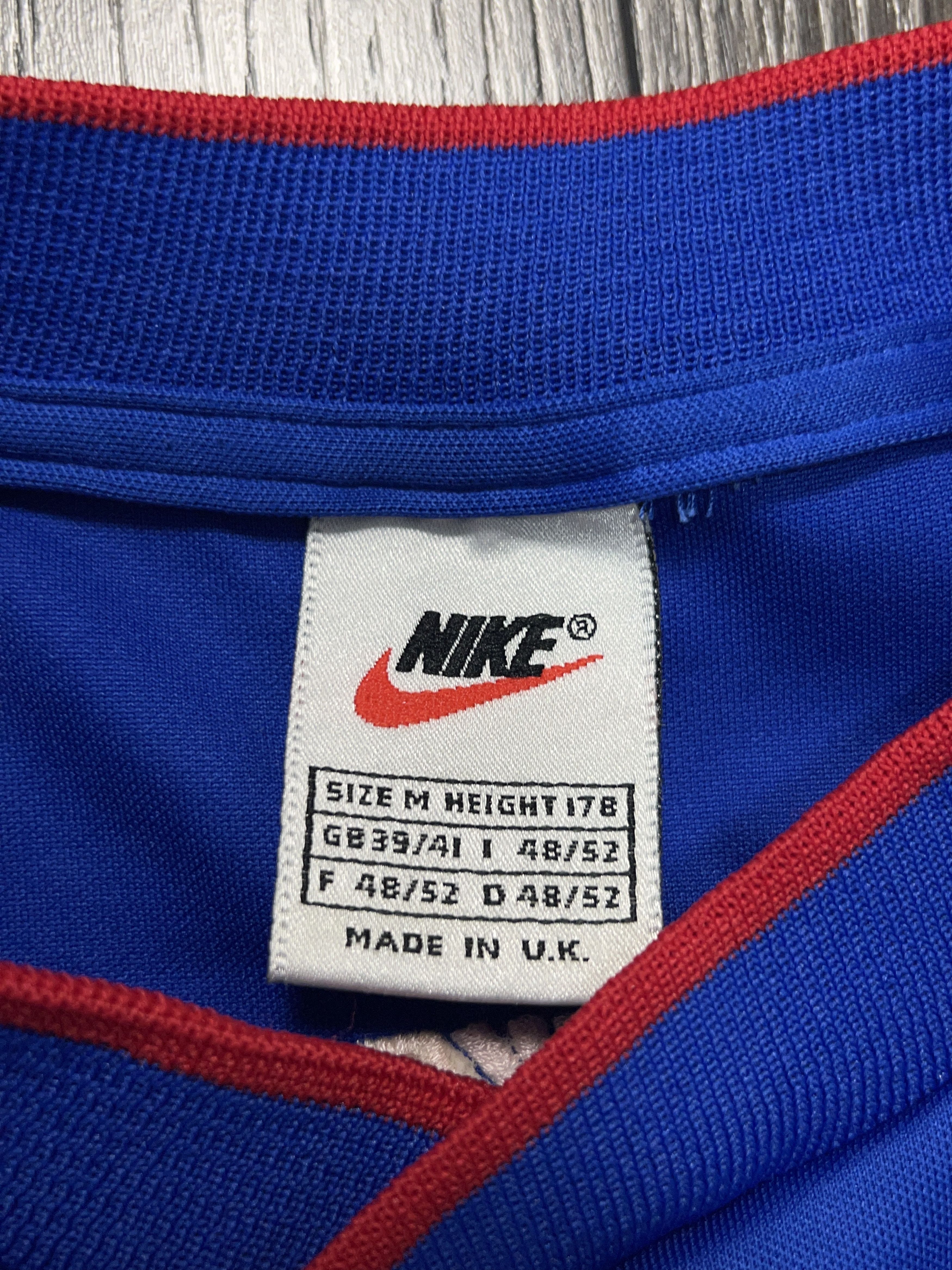 Nike Rangers 1997/1998/99 Pre Match Football Soccer Shirt Jersey Size US M / EU 48-50 / 2 - 3 Thumbnail