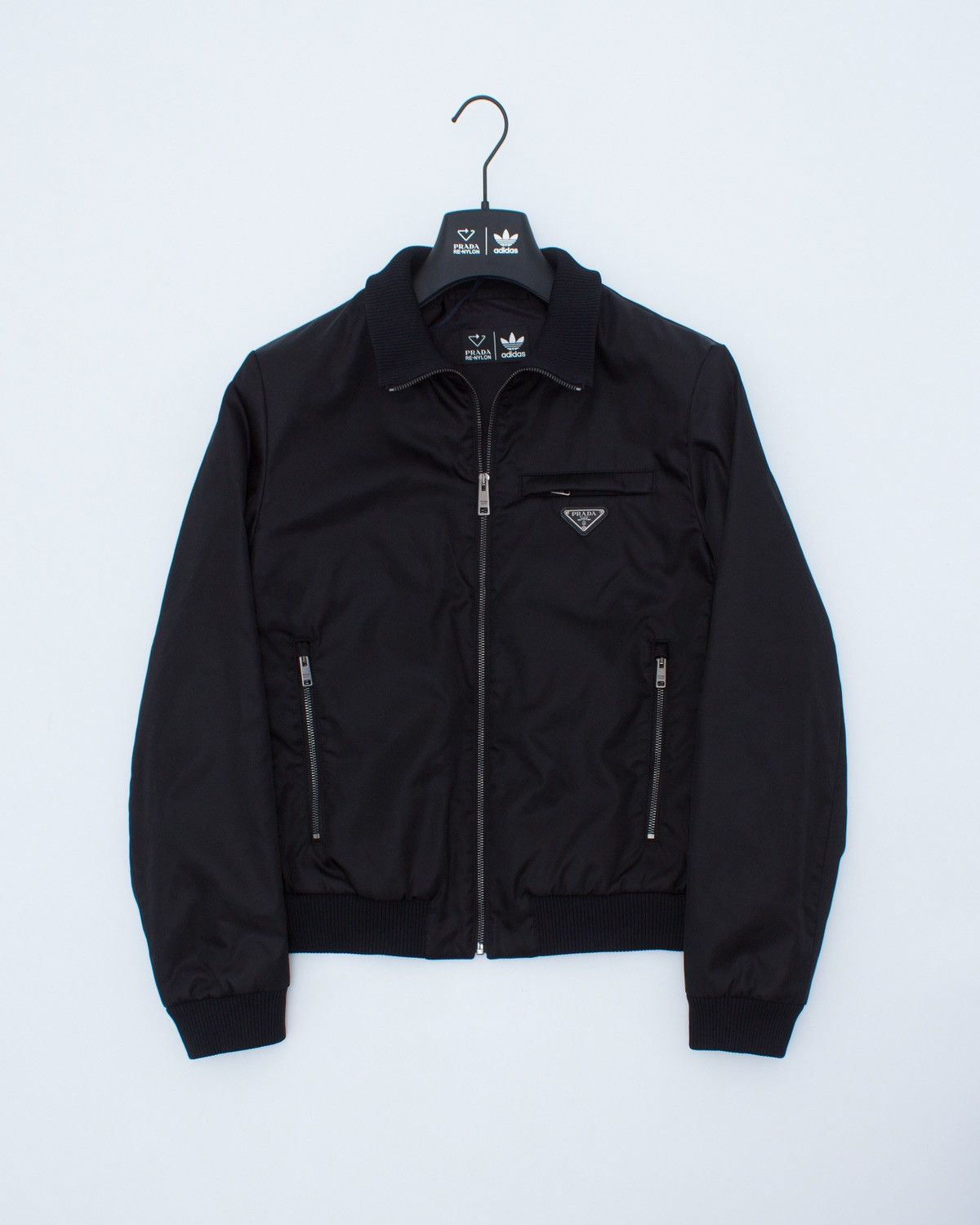 Adidas Prada x Adidas Re-Nylon Track Jacket Black HN3990 | Grailed