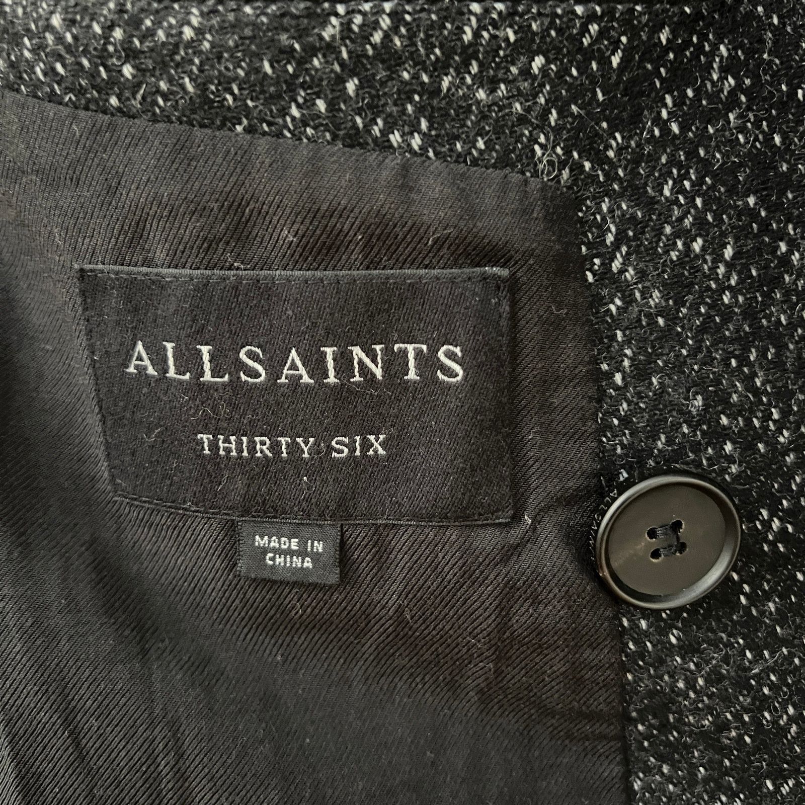 Allsaints AllSaints REFINE COAT Charcoal Gray Wool Blend Mens Size 36 Size US S / EU 44-46 / 1 - 7 Thumbnail