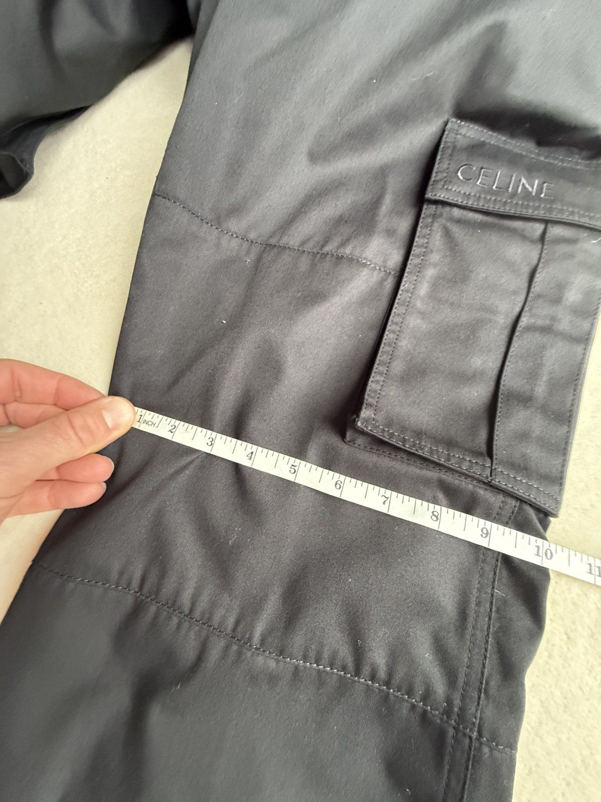Celine $1.5k Celine logo black cargo pants jeans Hedi Slimane 48 Size US 32 / EU 48 - 7 Thumbnail