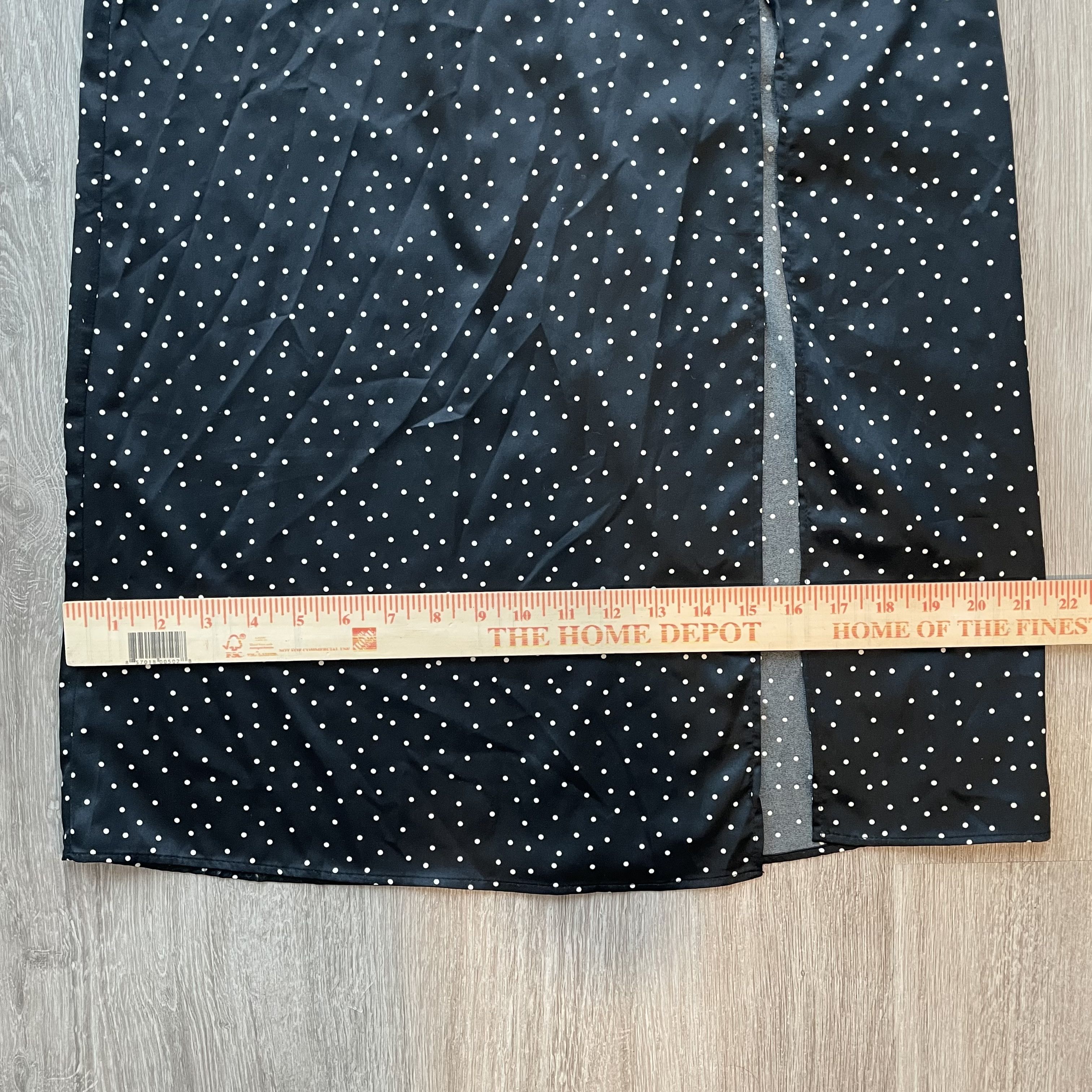 Zara Zara Polka Dot Ruched Bust Midi Dress with Slit XS Size XS / US 0-2 / IT 36-38 - 8 Thumbnail