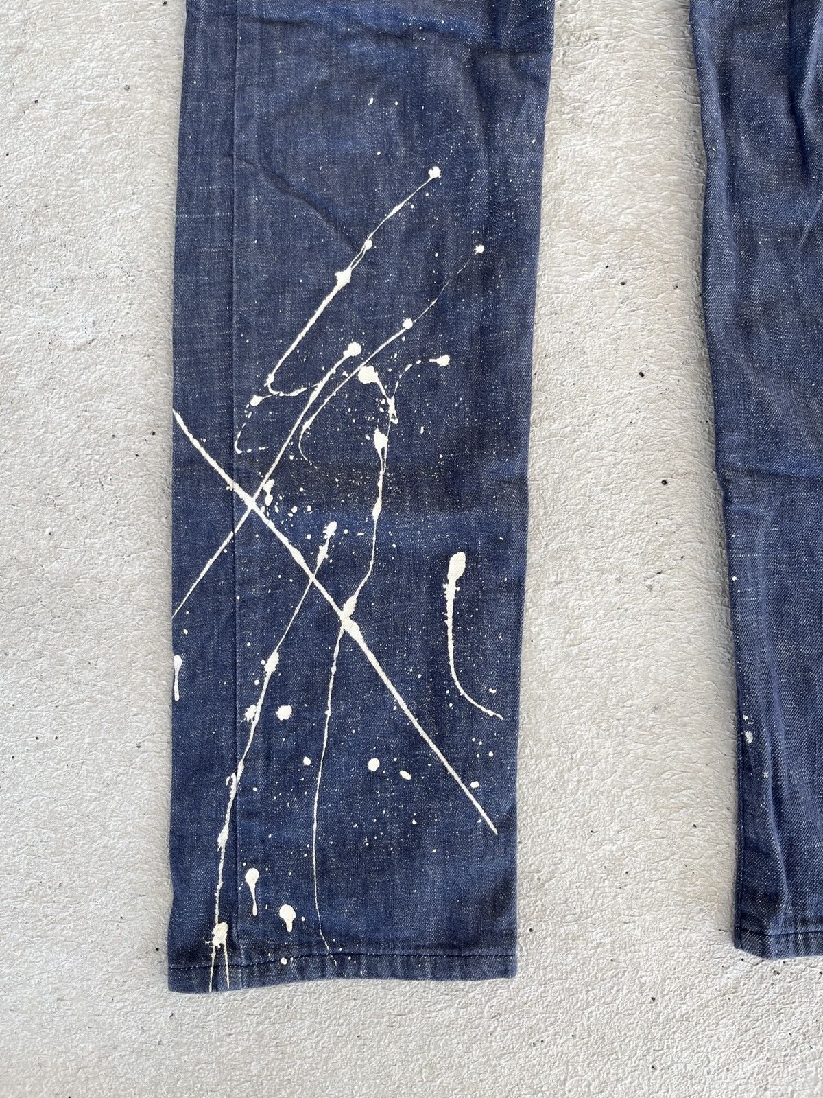 Greg Lauren Vintage Paint Splattered Jeans RRL HELMUT LANG STYLE Size US 34 / EU 50 - 6 Thumbnail
