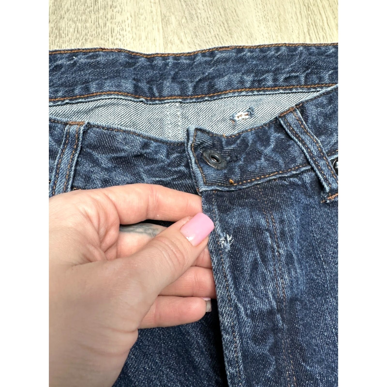 G-Star G-Star RAW Spiraq 3D Loose Denim Jeans Pant Men's 32 Blue Cotton Denim Straight Inseam 32" Waist 32" Size 32 jeans Size US 32 / EU 48 - 4 Thumbnail