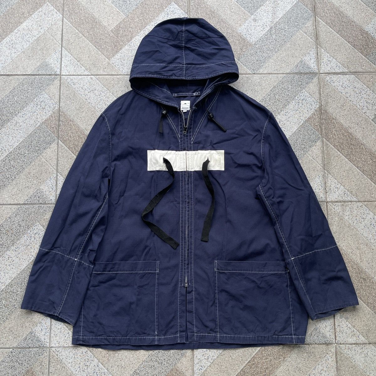 Japanese Brand 2000s Jipijapa rip stop hoodie size 2 Size US L / EU 52-54 / 3 - 2 Thumbnail