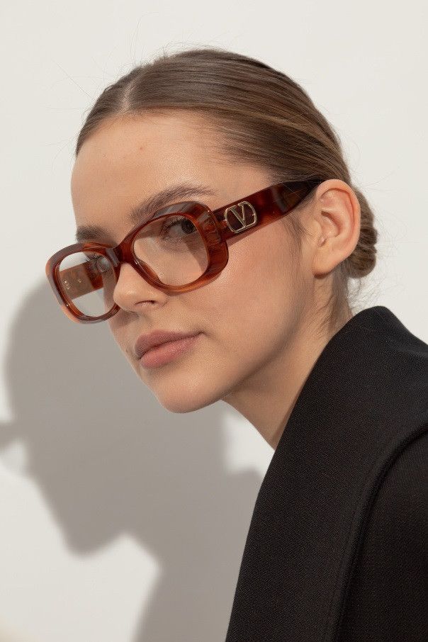 Valentino Valentino Women Eyeglasses Havana Rectangle VLX-181 C Size ONE SIZE - 10 Thumbnail
