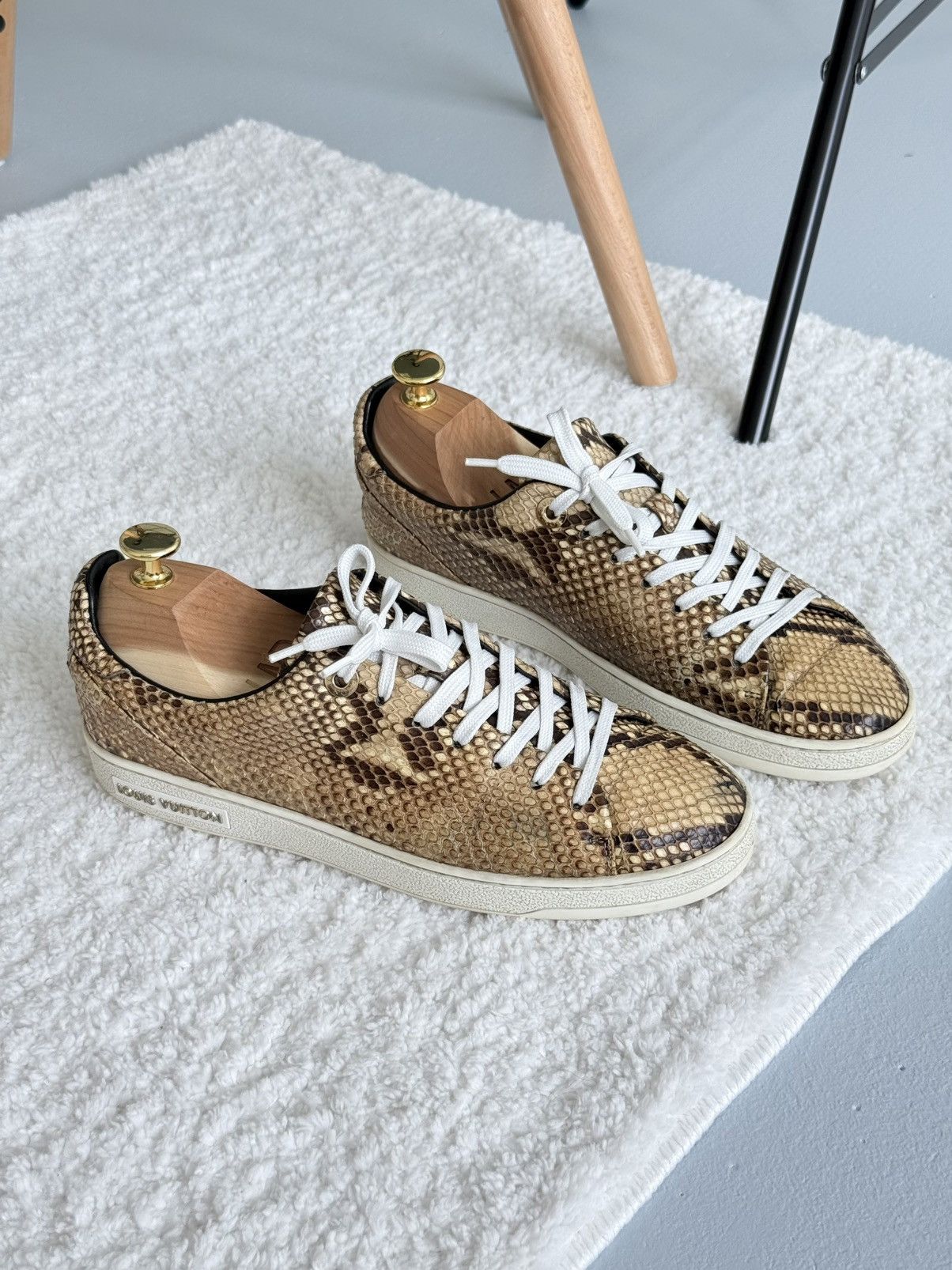 Louis Vuitton Louis Vuitton Style Python Leather Low Top Sneakers Size US 8 / IT 38 - 1 Thumbnail