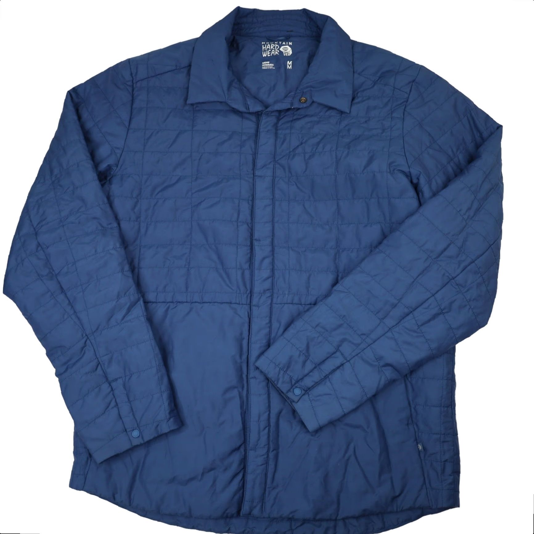 Mountain Hardwear VINTAGE Mountain Hardwear Shirt Jacket Mens Medium Quilted Blue Jacket Size US M / EU 48-50 / 2 - 2 Thumbnail