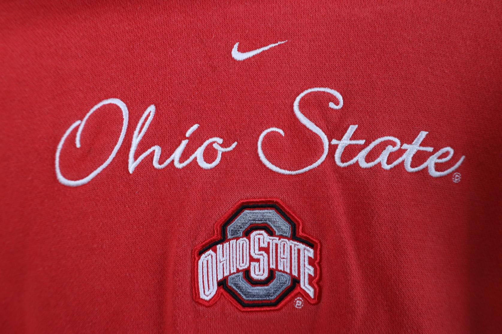Nike Vintage Y2K Nike Center Swoosh Ohio State University Hoodie Size XL / US 12-14 / IT 48-50 - 4 Thumbnail