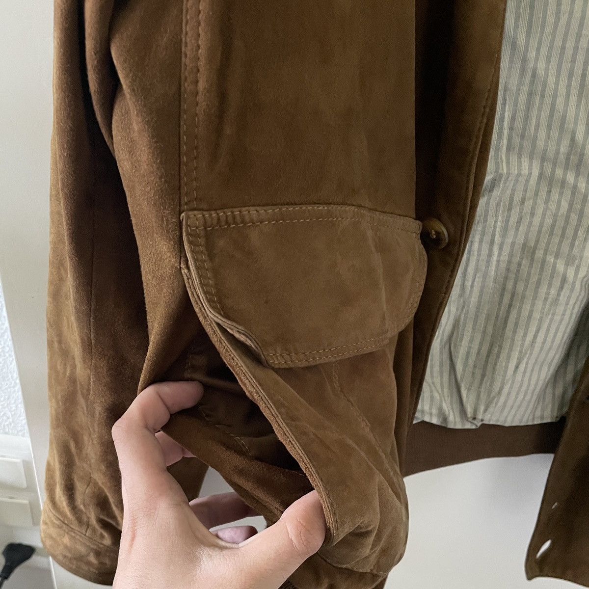 Vintage Brown suede jacket Size US L / EU 52-54 / 3 - 5 Thumbnail