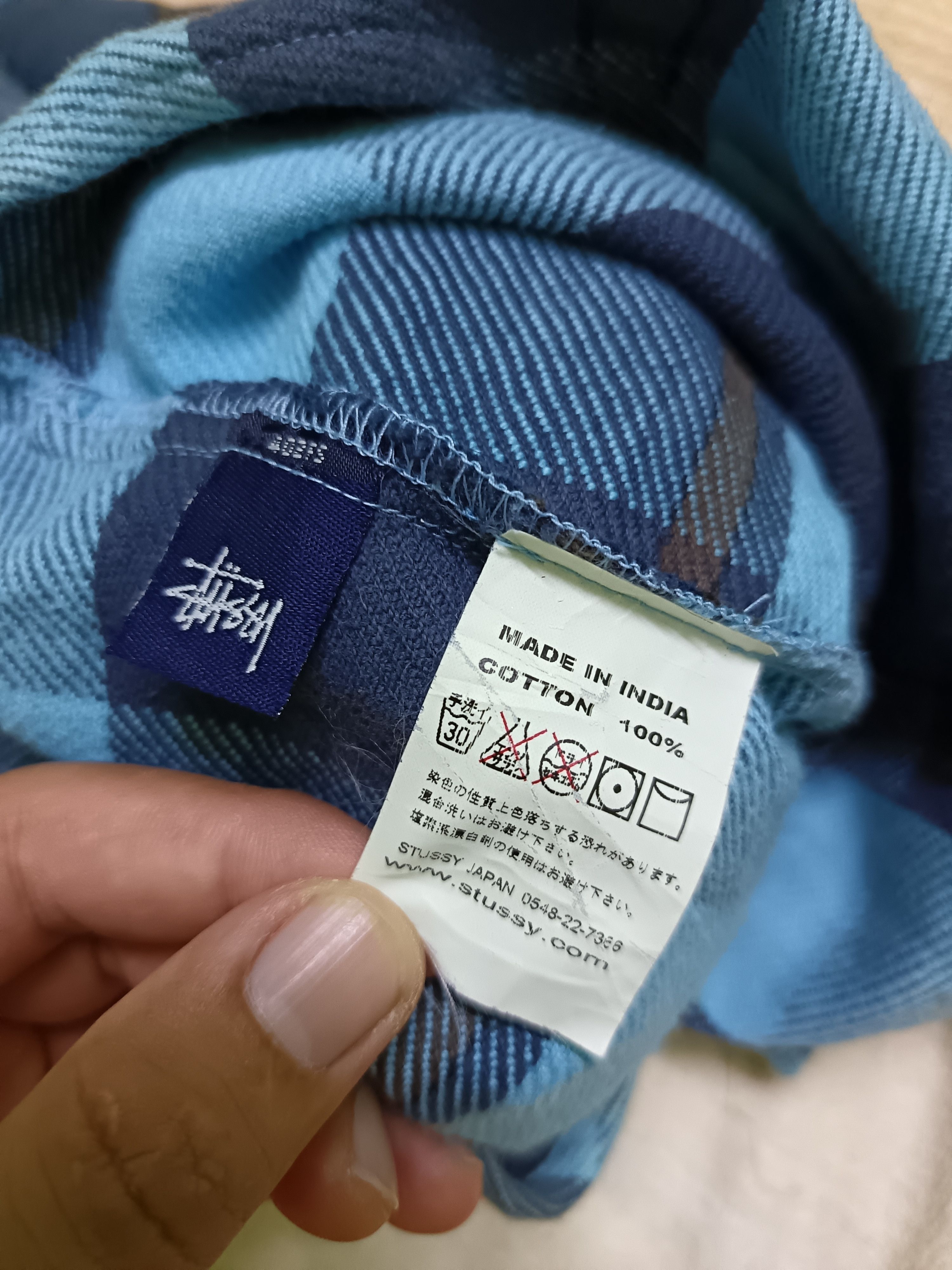 Stussy × Vintage Stussy Flannel Long Sleeve Collar Size US L / EU 52-54 / 3 - 9 Thumbnail